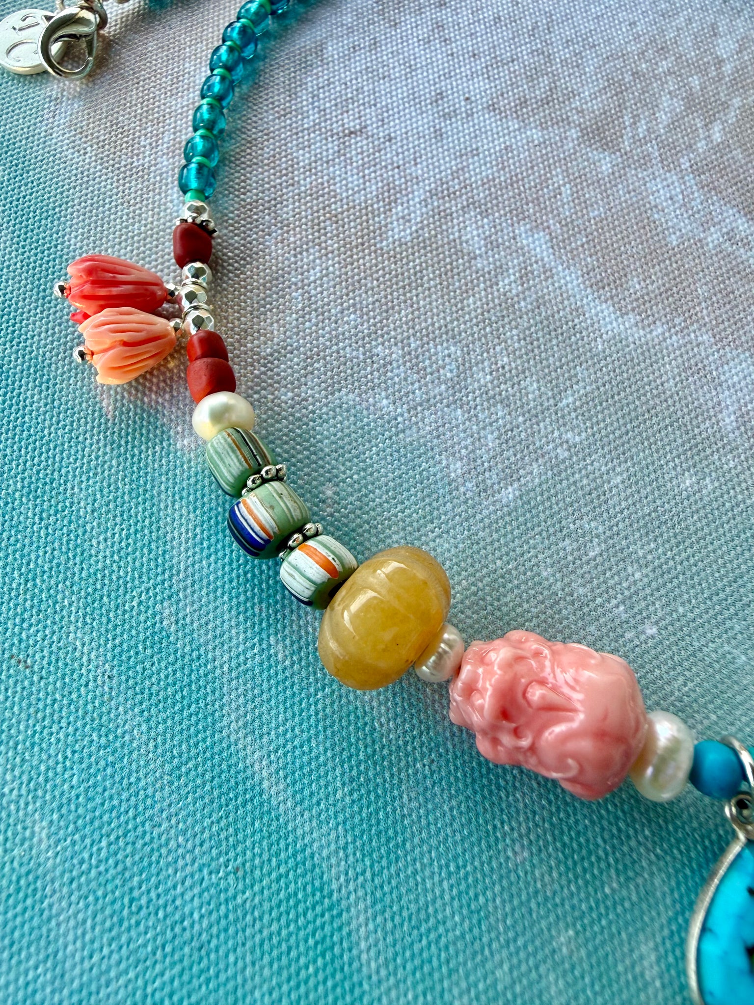 Boho Ocean Beaded Necklace