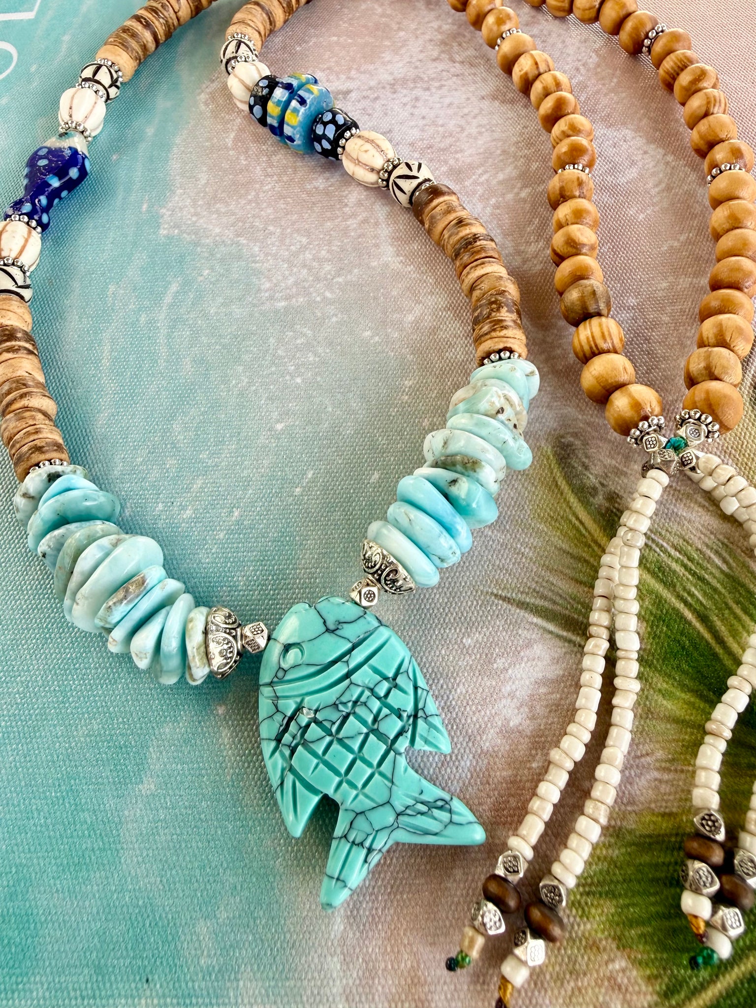 Island Soul Fish Charm Necklace