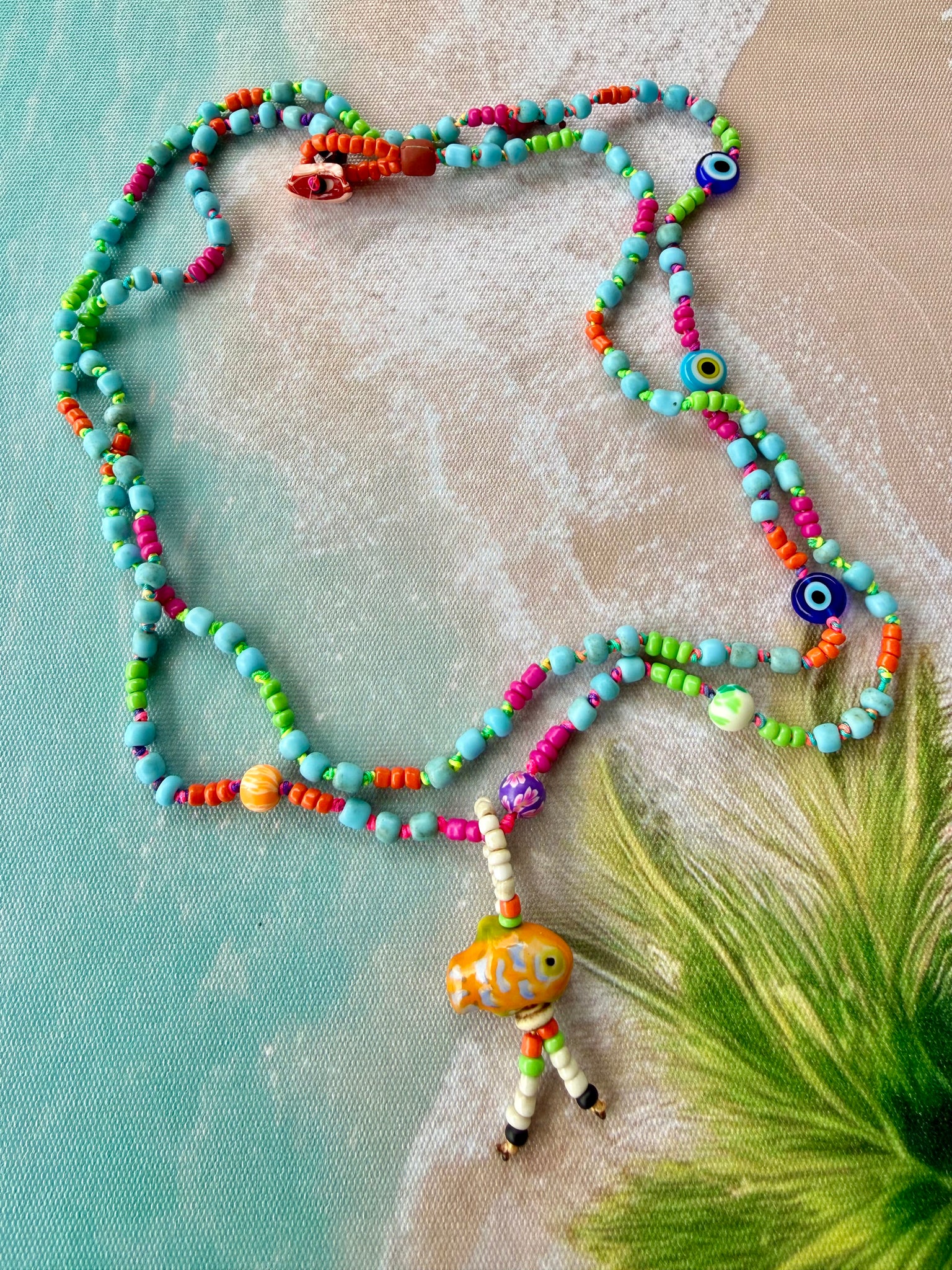 Coloured Boho Wrap Bracelet
