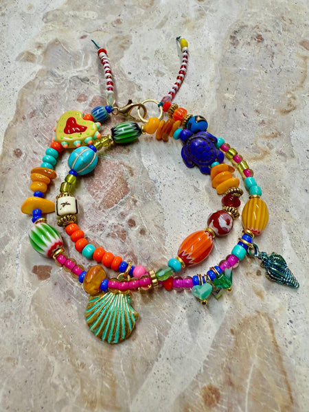 Beach Boho Shell Charm Bracelet