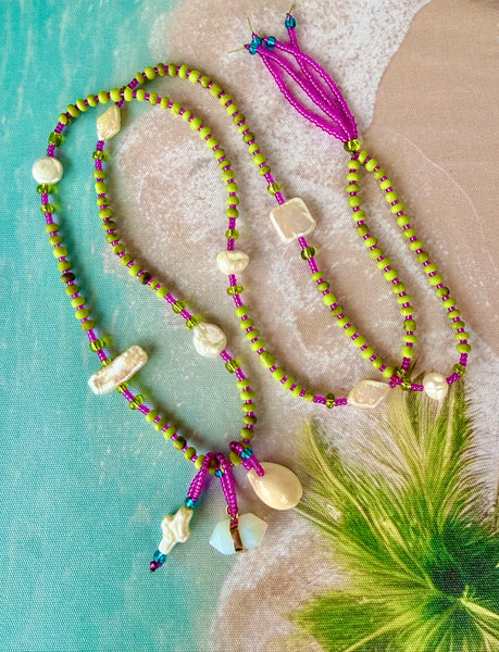 Tropical Luxe Seed Bead Necklace