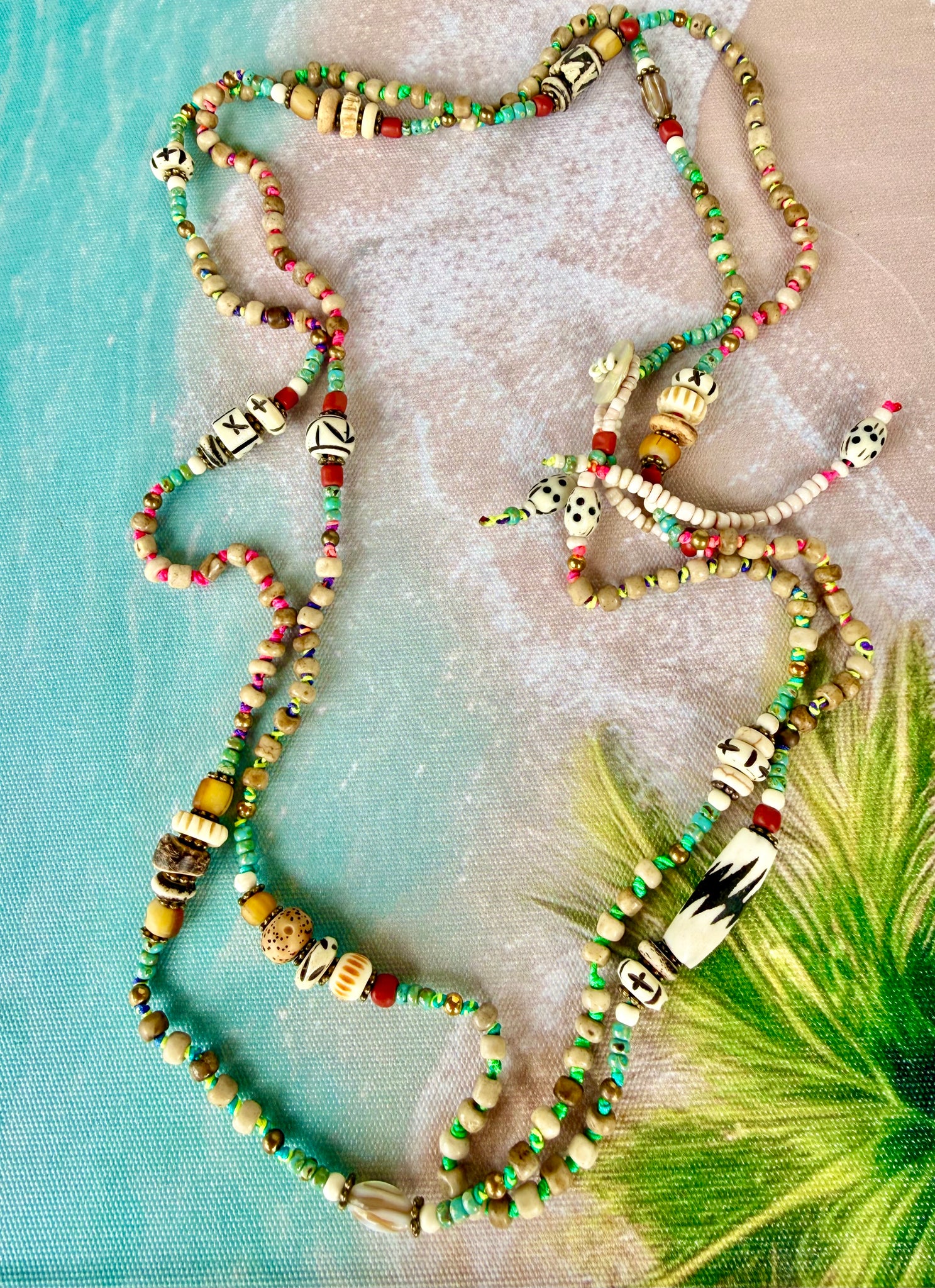 Island Spirit Tribal Charm Necklace