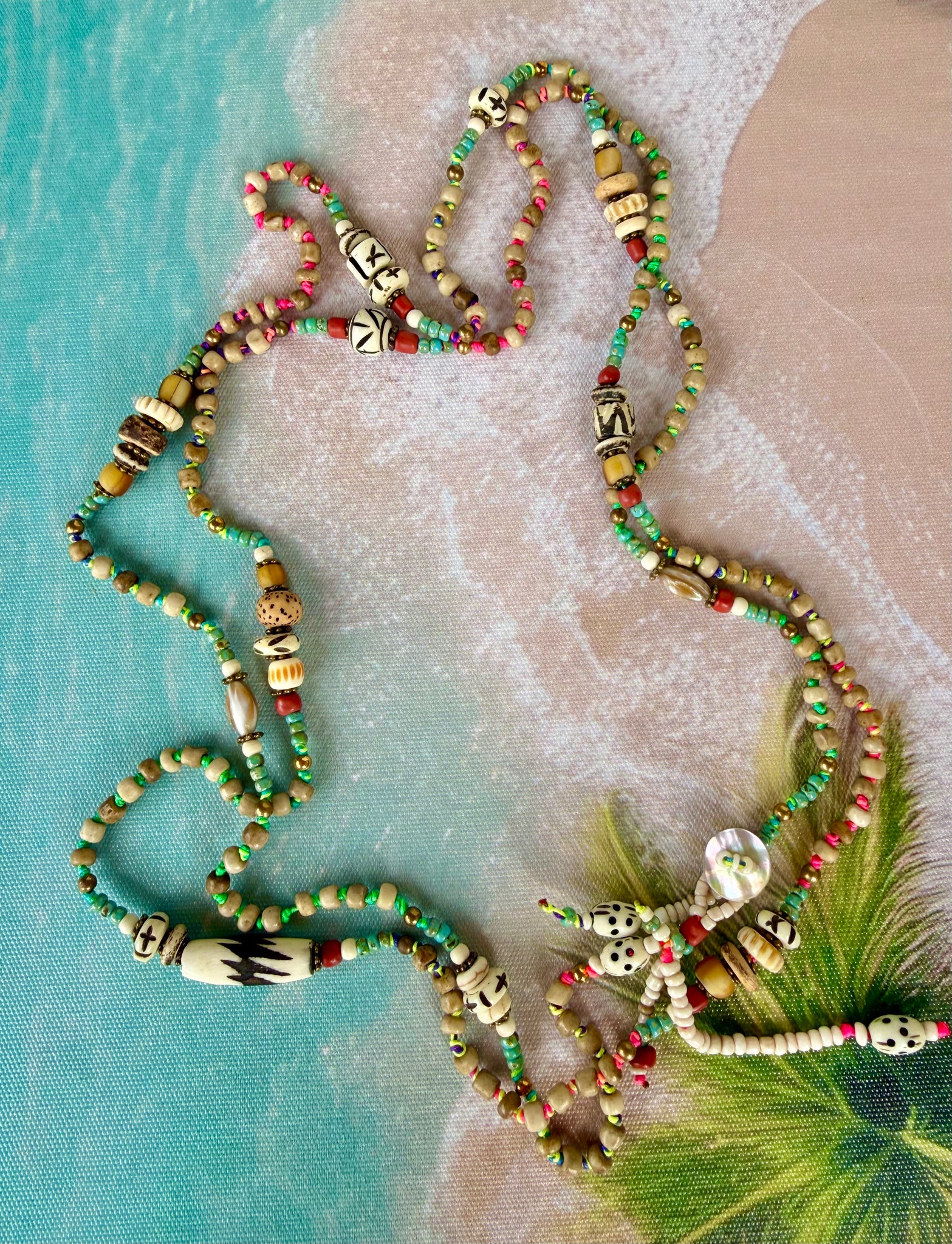 Island Spirit Tribal Charm Necklace