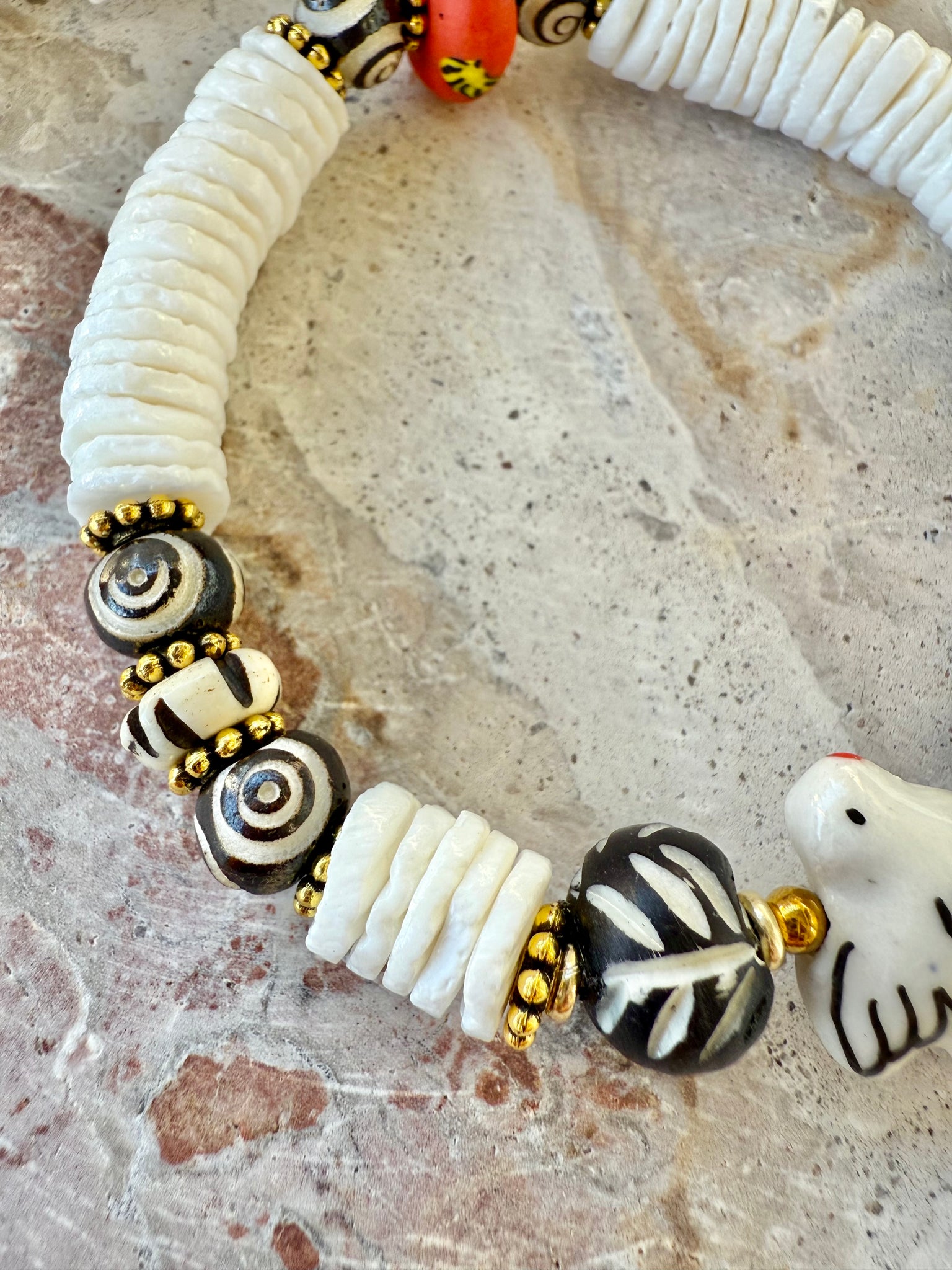 Golden Cowrie Shell Bracelet