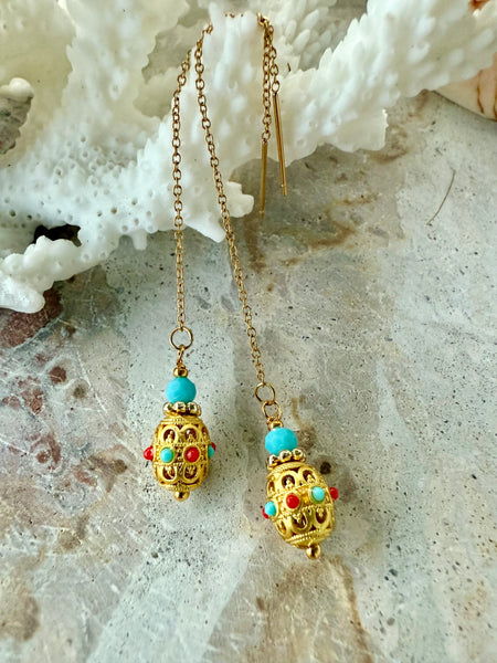 Gold Vermeil Vintage Earrings