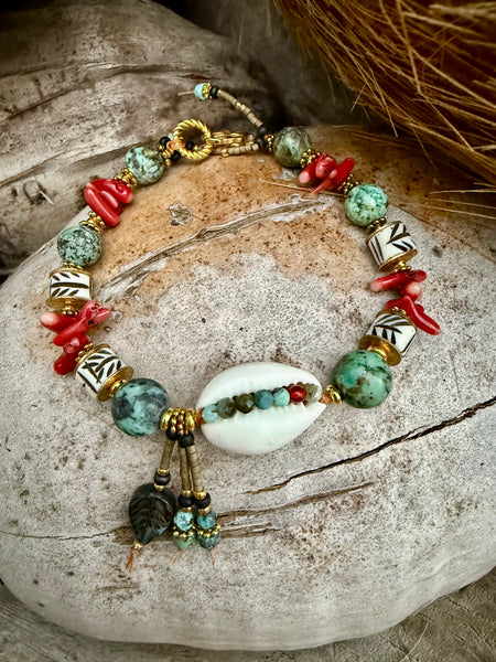 Hawaii Island Cowrie Shell Bracelet