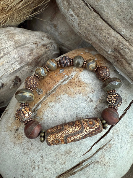 Mens Tibetan Three Eye Bracelet