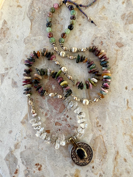 Bohemian Vintage Stone Necklace