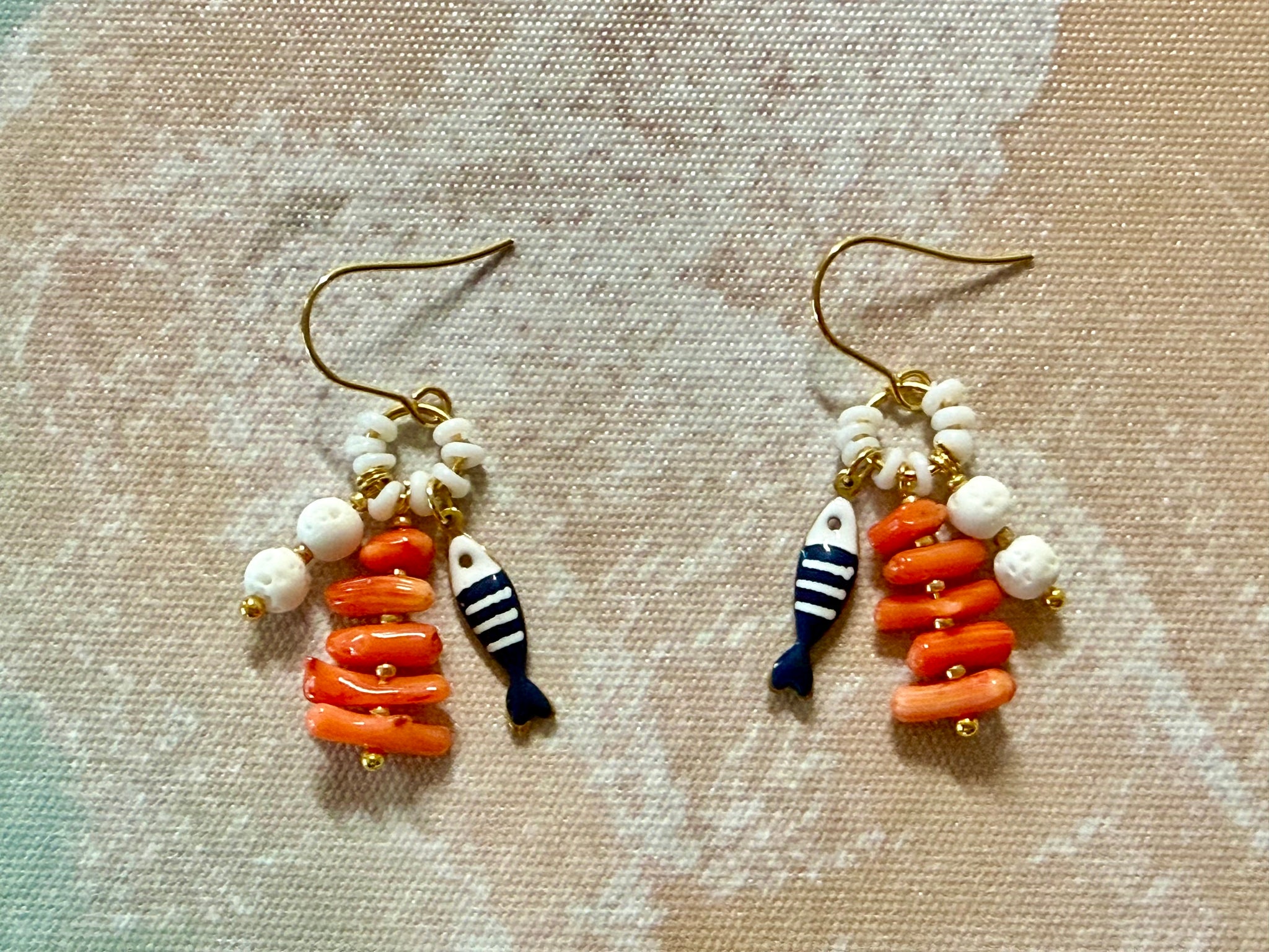 Coral Reef Fish Boho Earrings