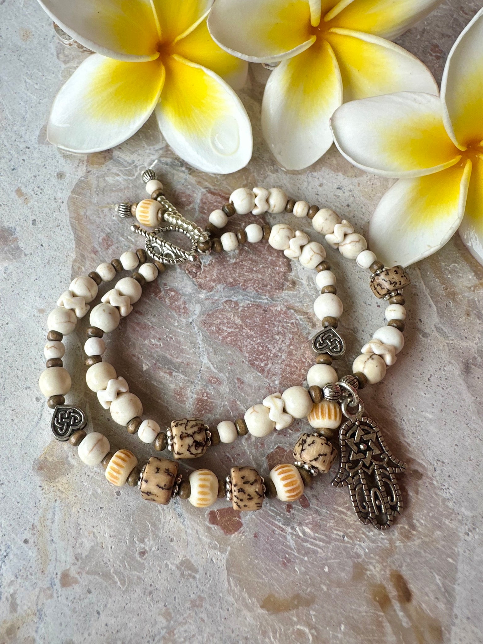 Bohemian Beaded Beach Bracelet