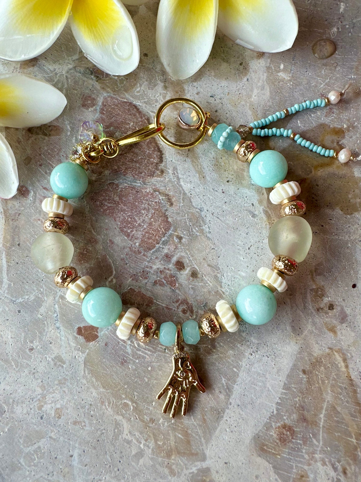 Hamsa Love Turquoise Bracelet