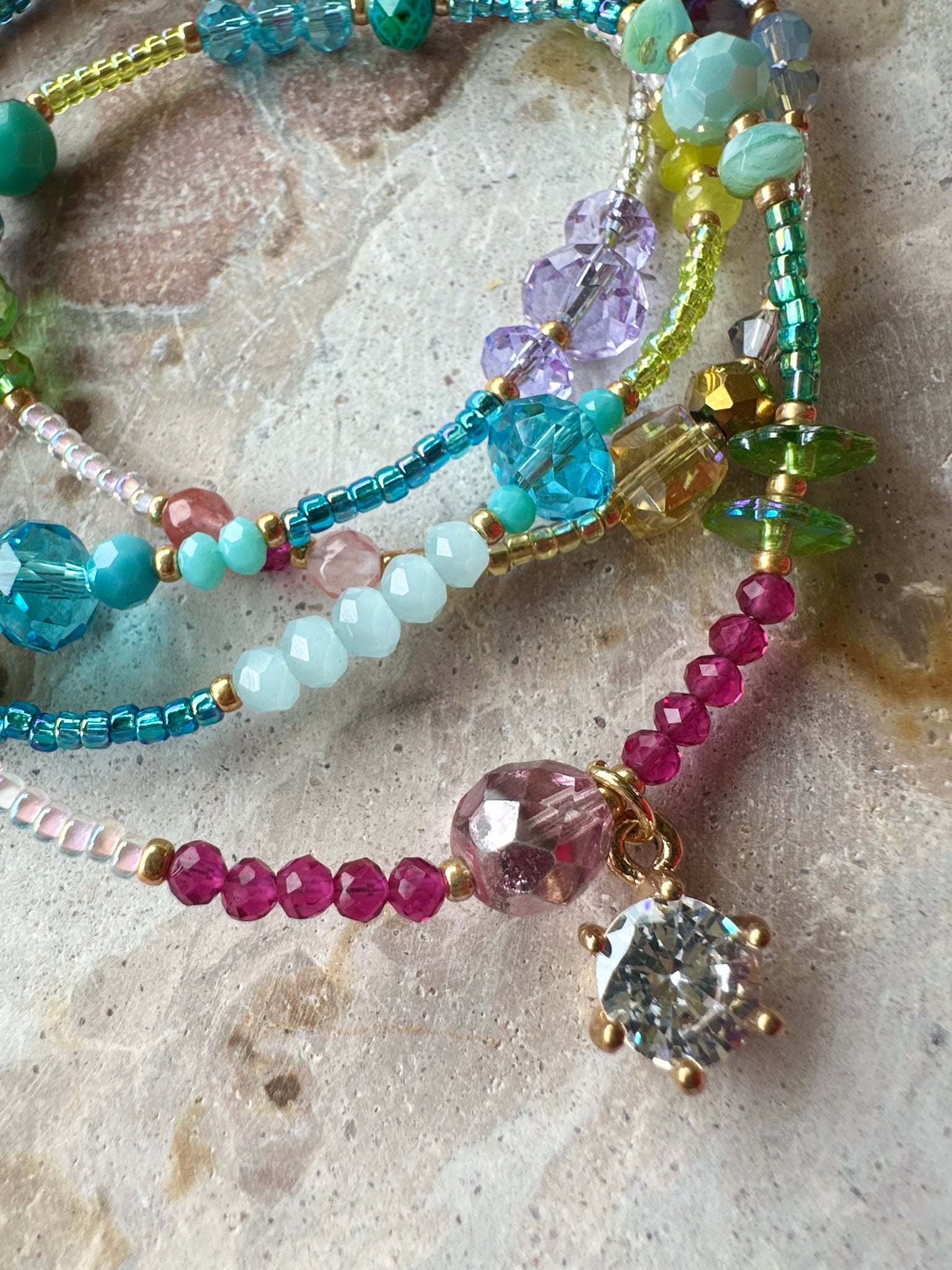 Crystal Beaded Bracelet