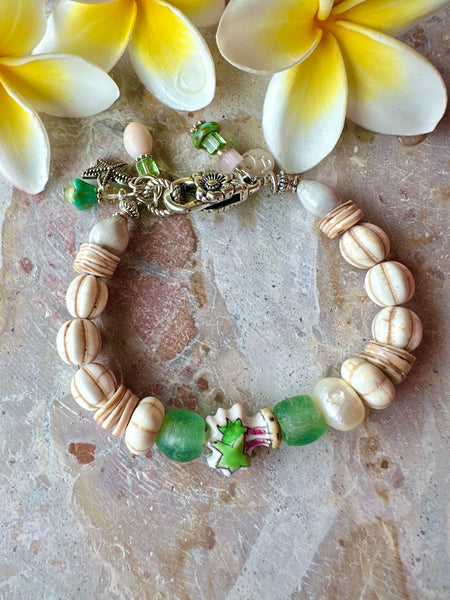 Beaded Beach Shell Bracelet