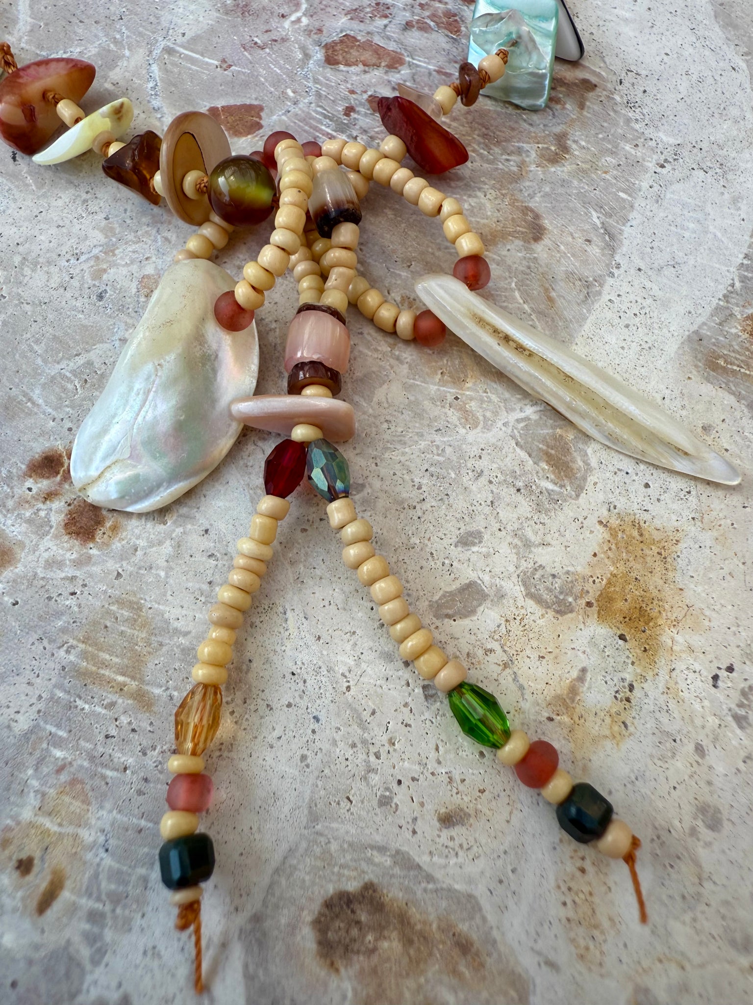 Beach Knotted Shell Island Necklace