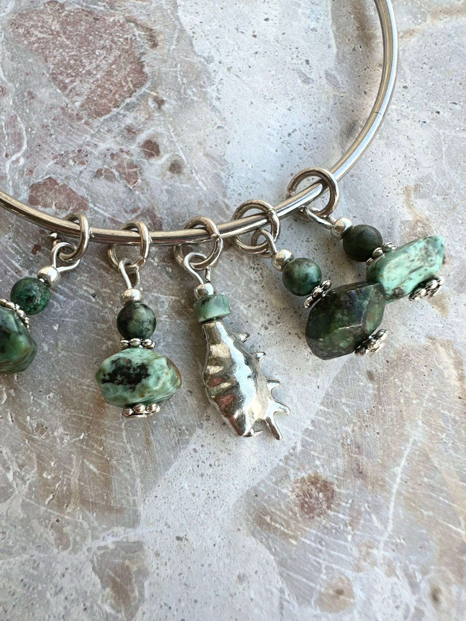 Turquoise Stone Silver Bracelet