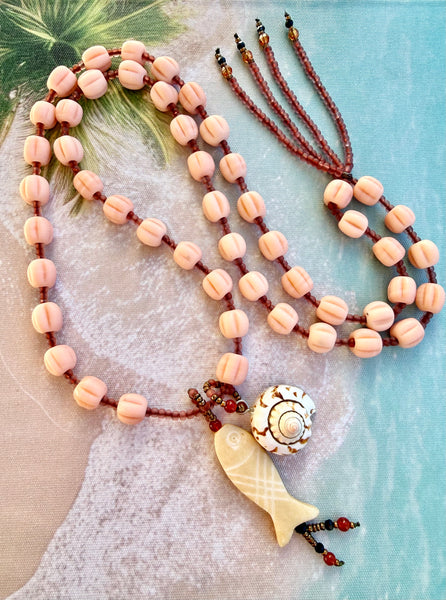 Bali Coral Reef Sunset Market Necklace