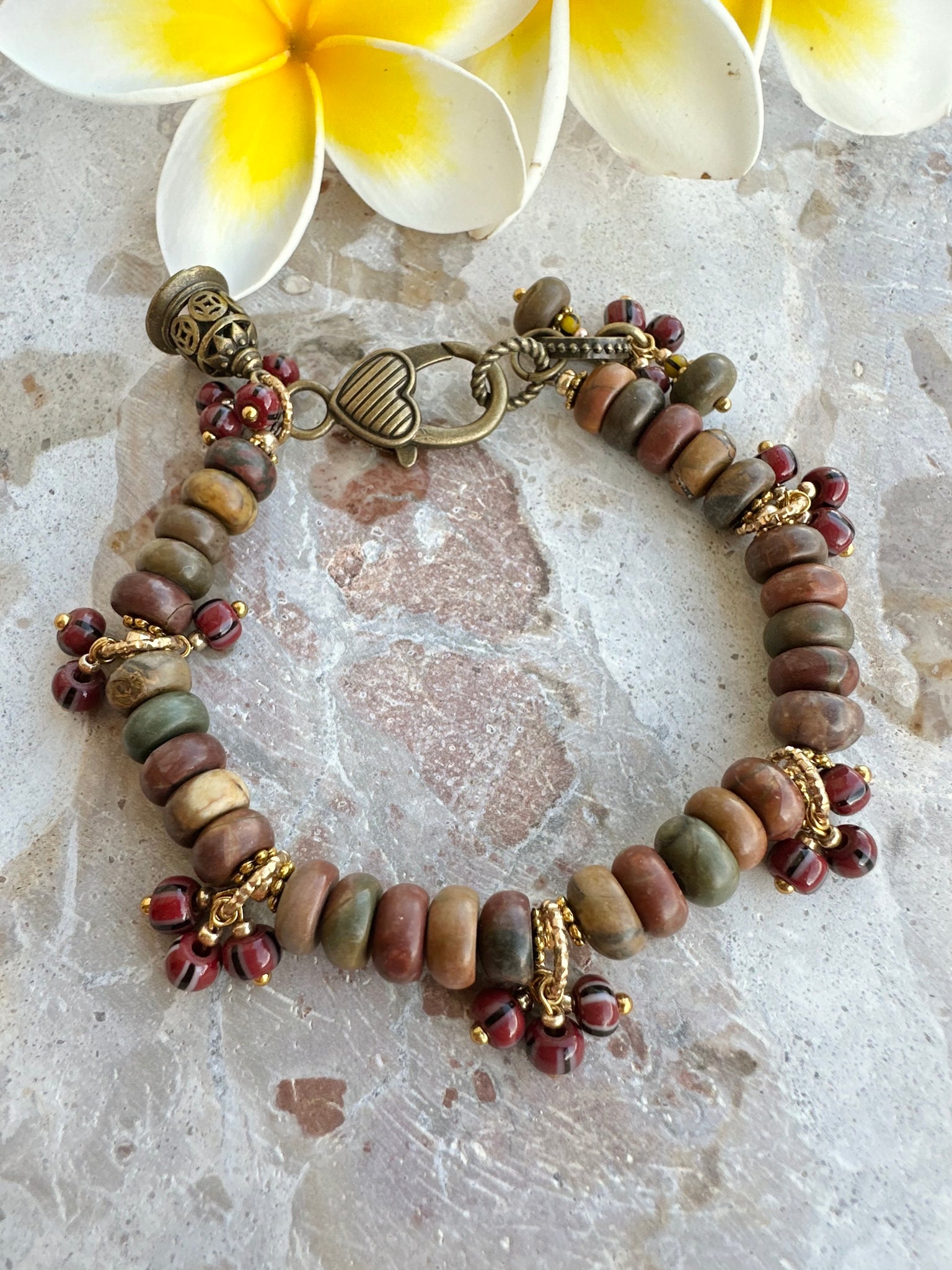 Tibetan Charm Stone Bracelet