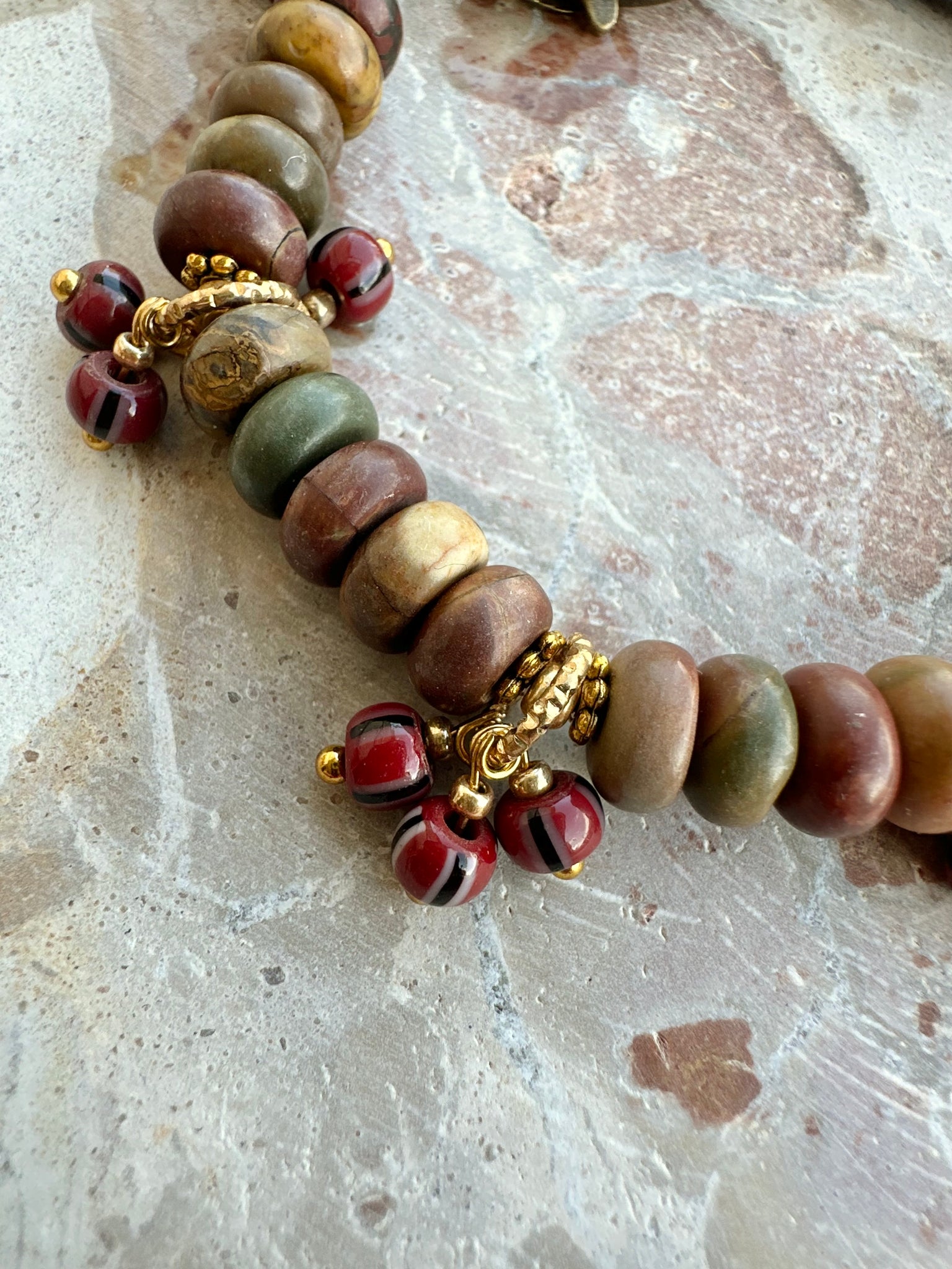 Tibetan Charm Stone Bracelet