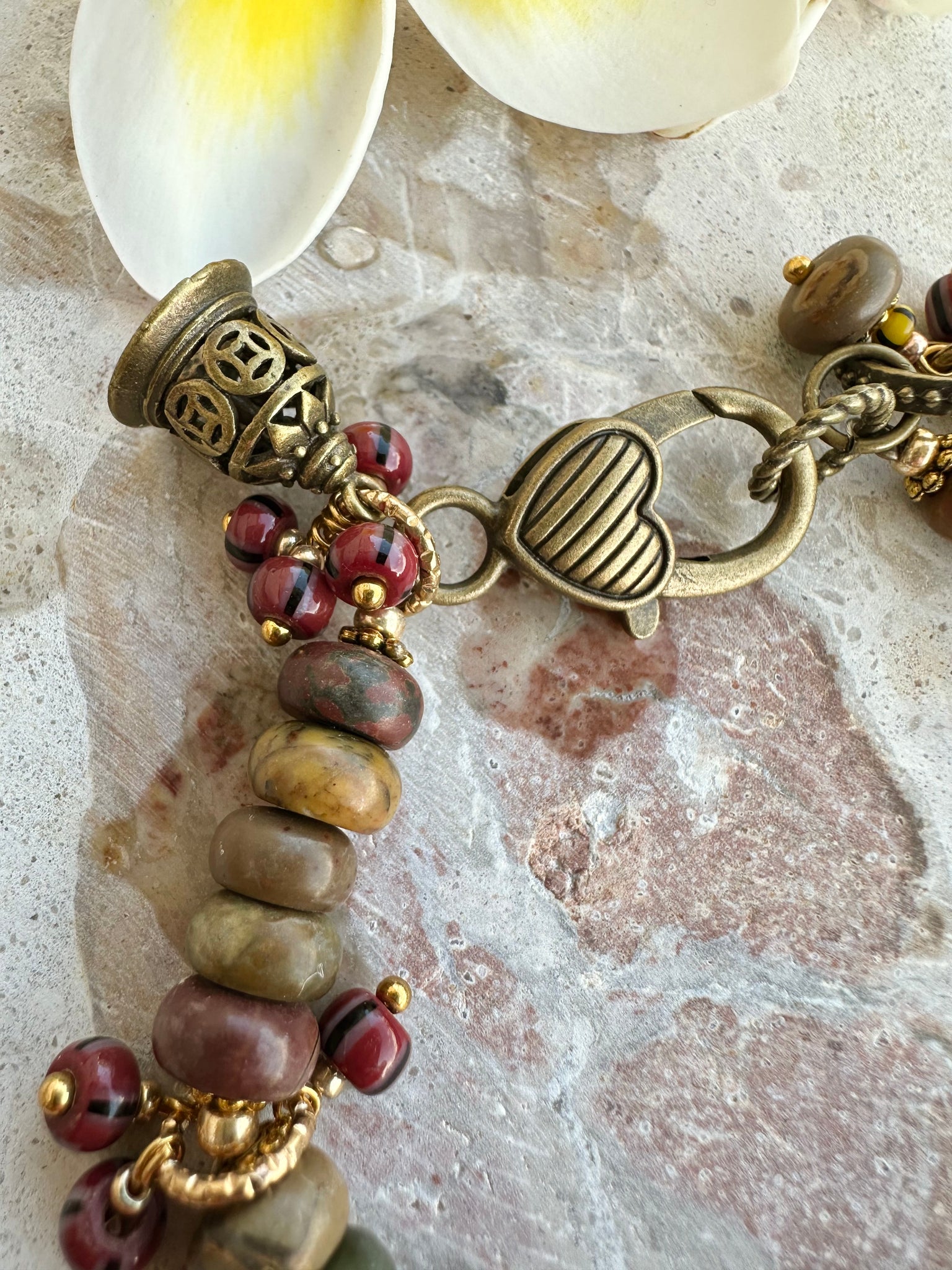 Tibetan Charm Stone Bracelet