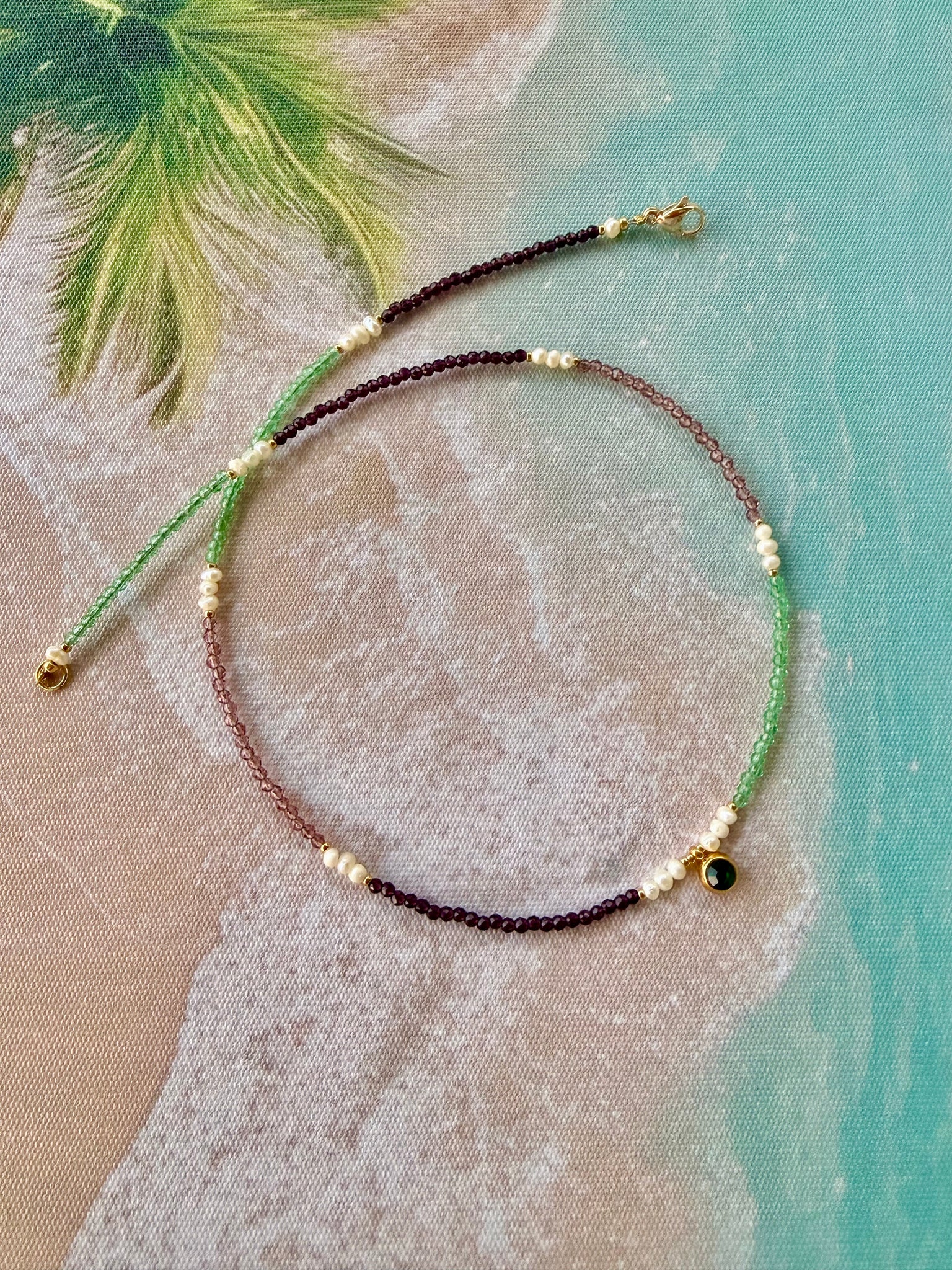 Bohemian Crystal Pearl Necklace