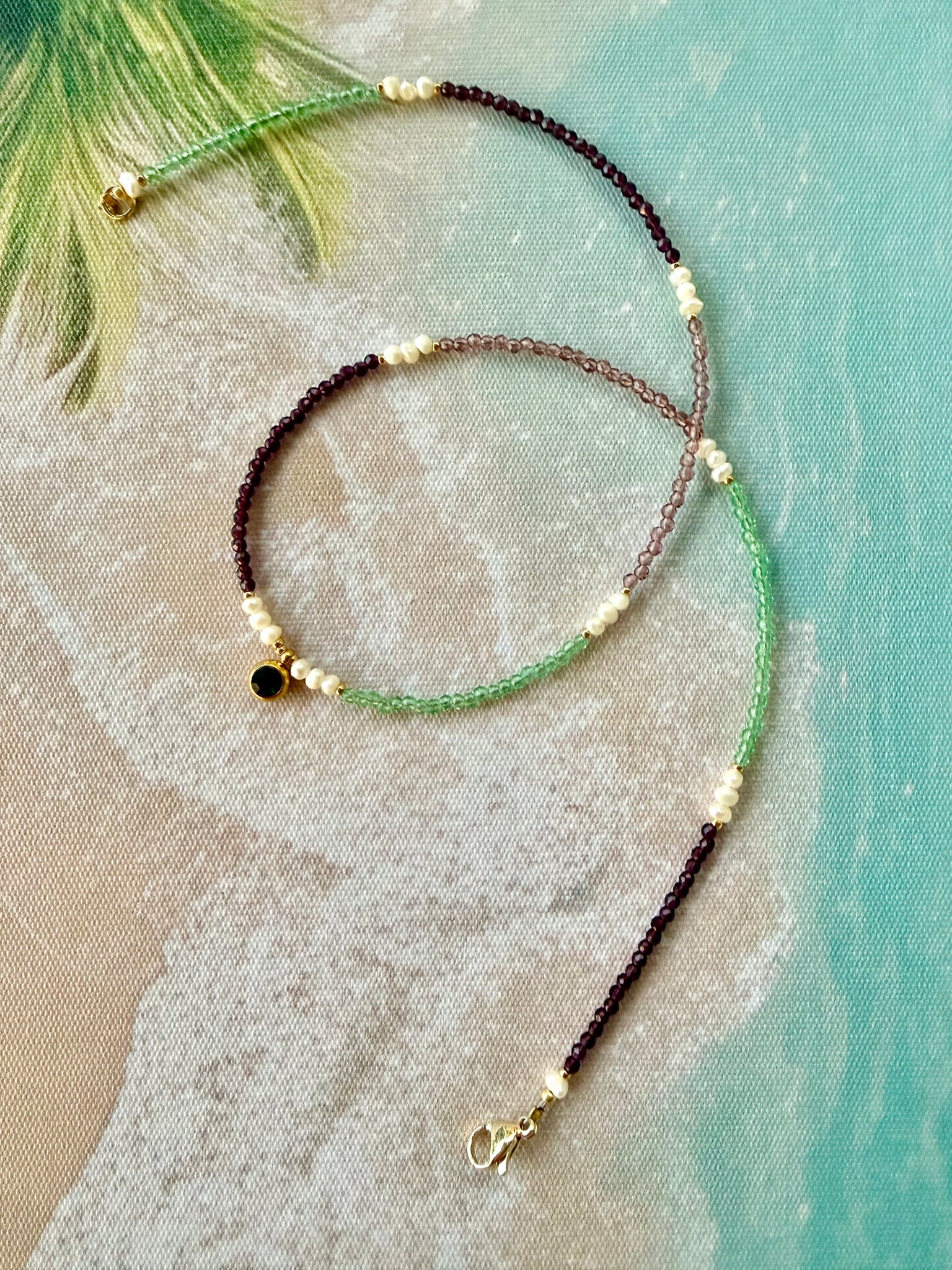 Bohemian Crystal Pearl Necklace