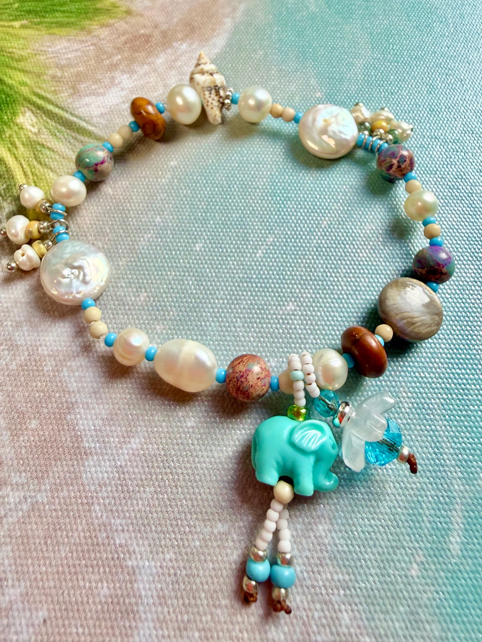 Ocean & Earth Pearl Bracelet