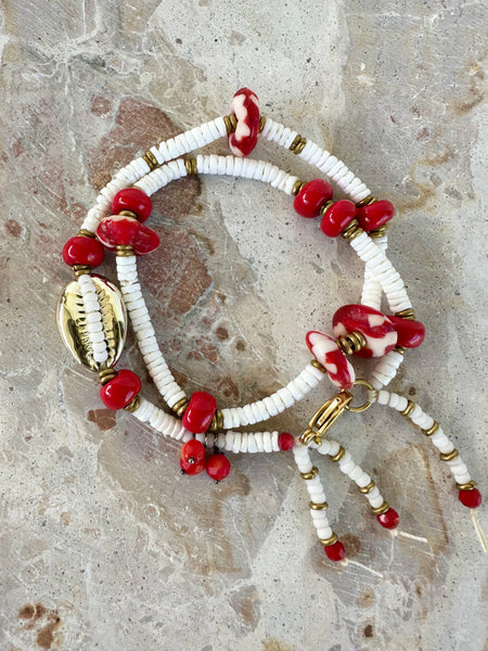 Golden Cowrie Shell Bracelet