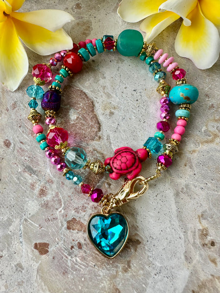 Crystal Heart Party Bracelet