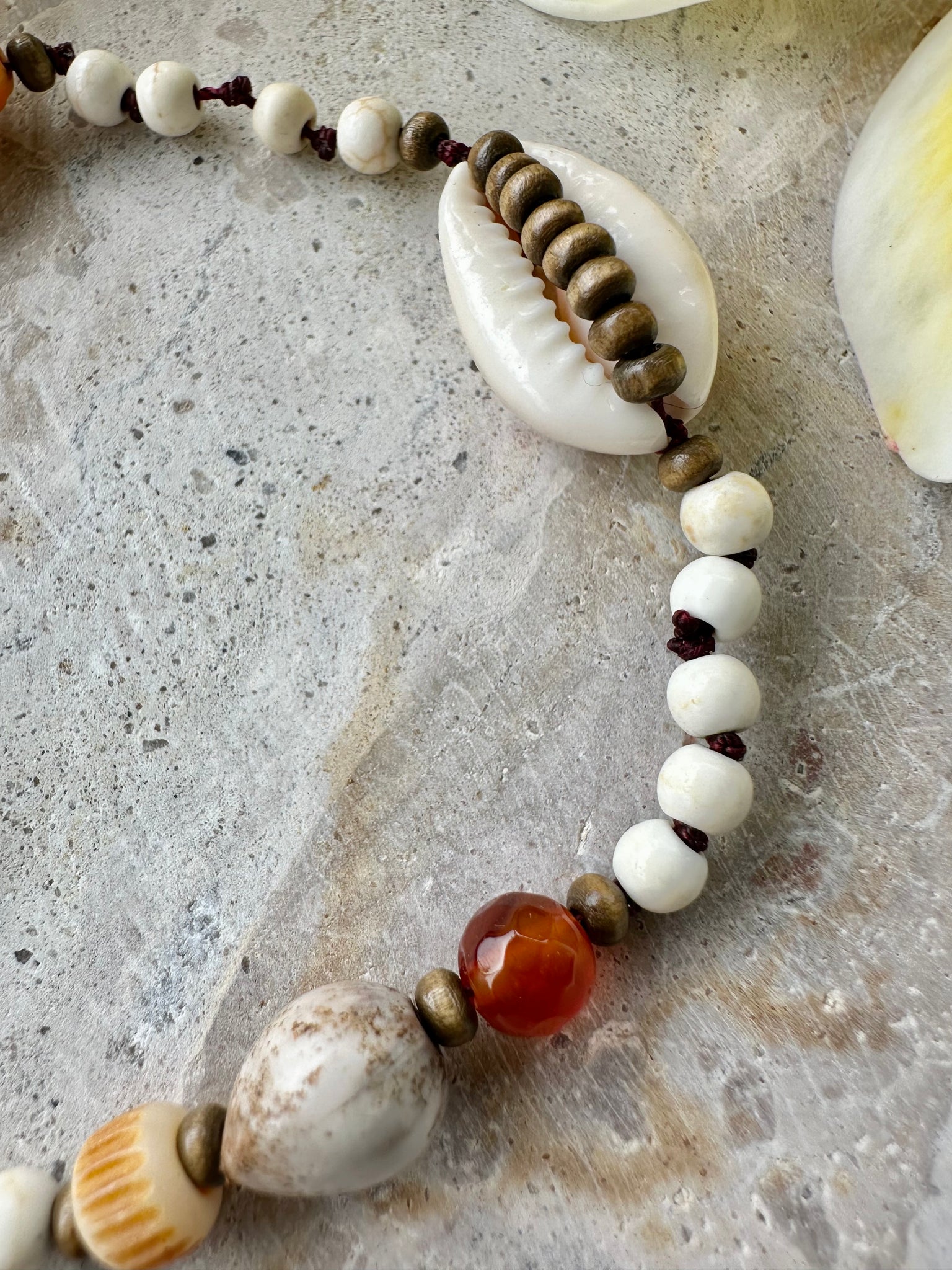 Cowrie Shell Knotted Turtle Bracelet