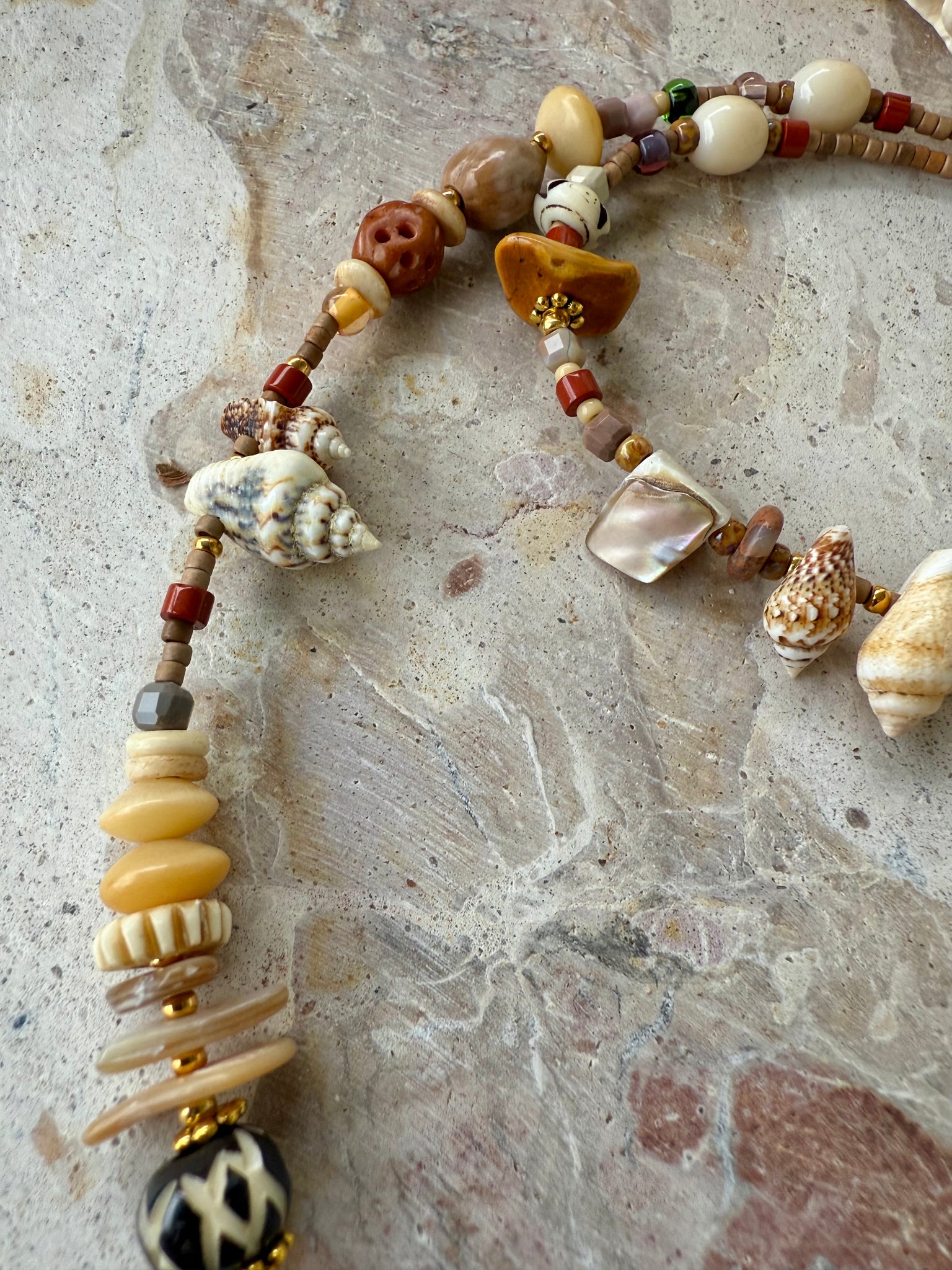 Palm Island Shell Charm Necklace