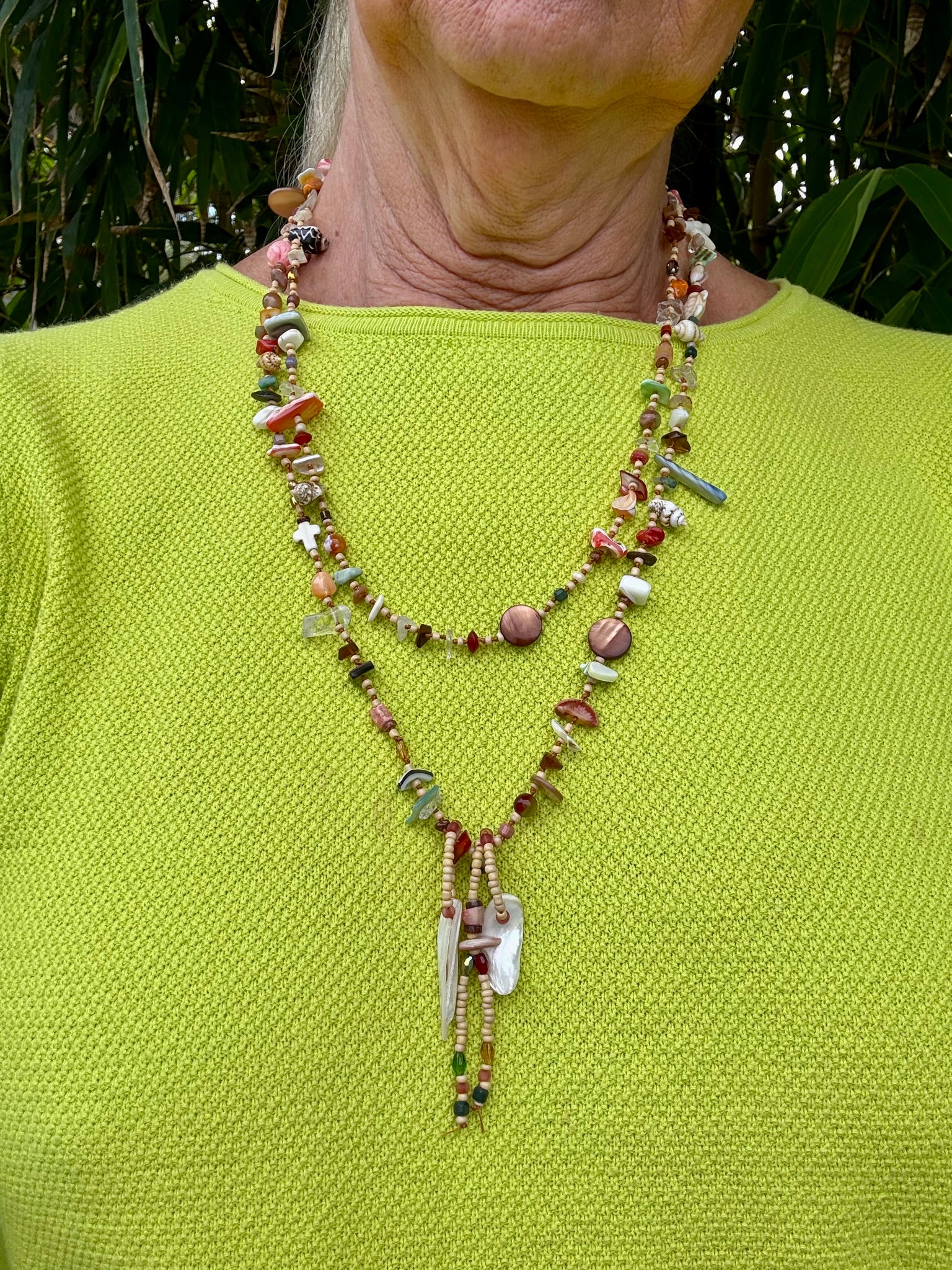 Beach Knotted Shell Island Necklace