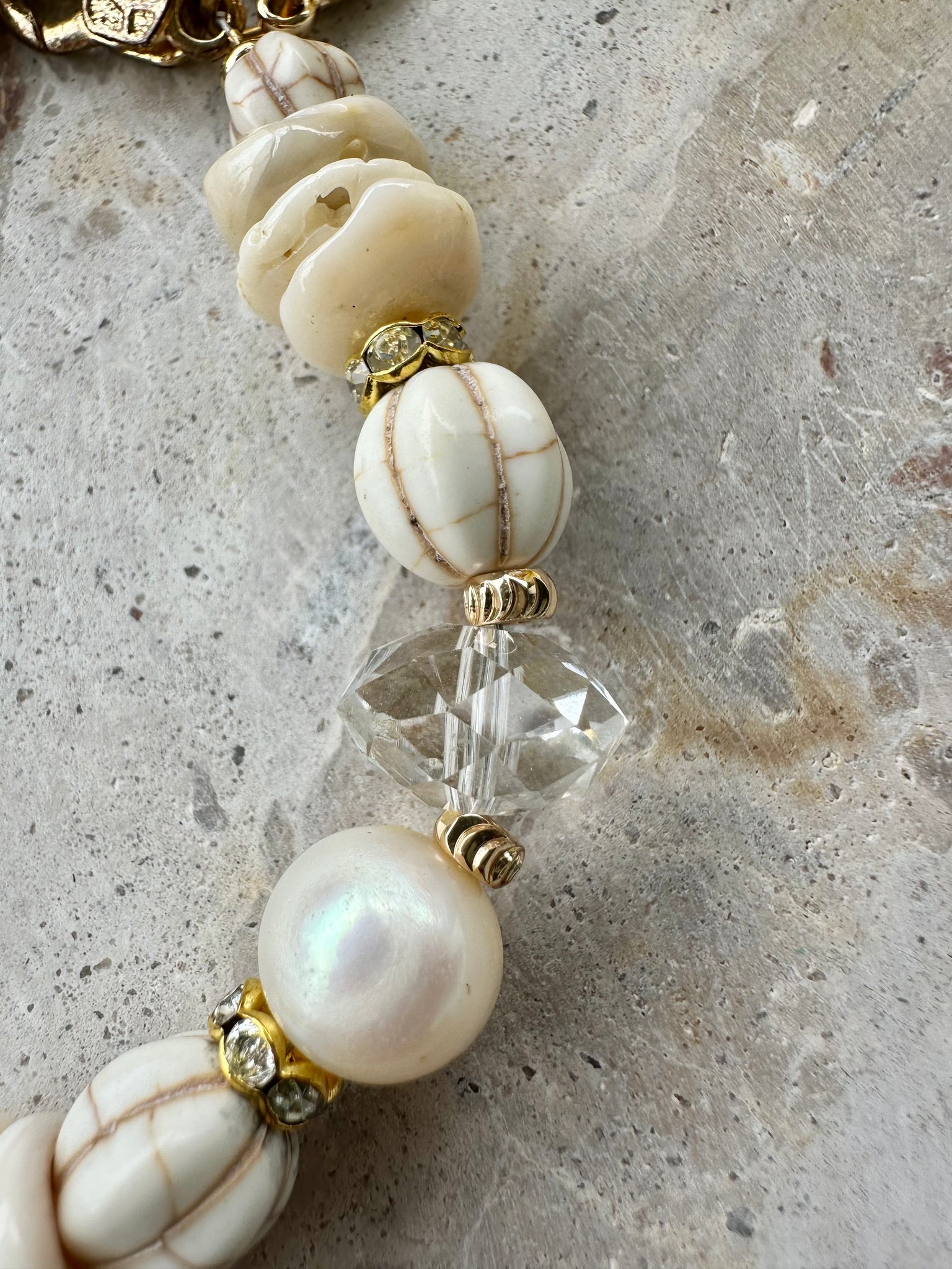 Beaded Shell Pearl Bracelet