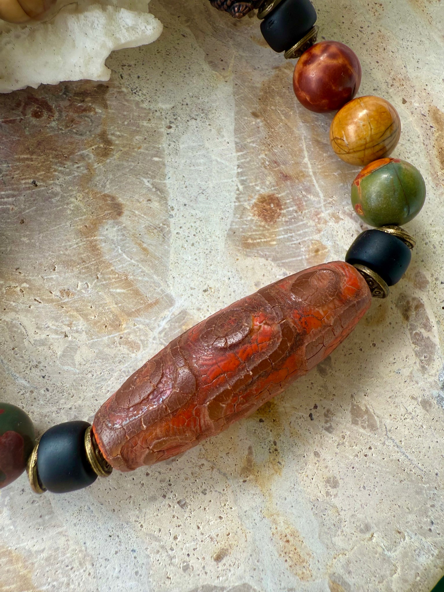 Mens Surf Tibetan Three Eye Bracelet