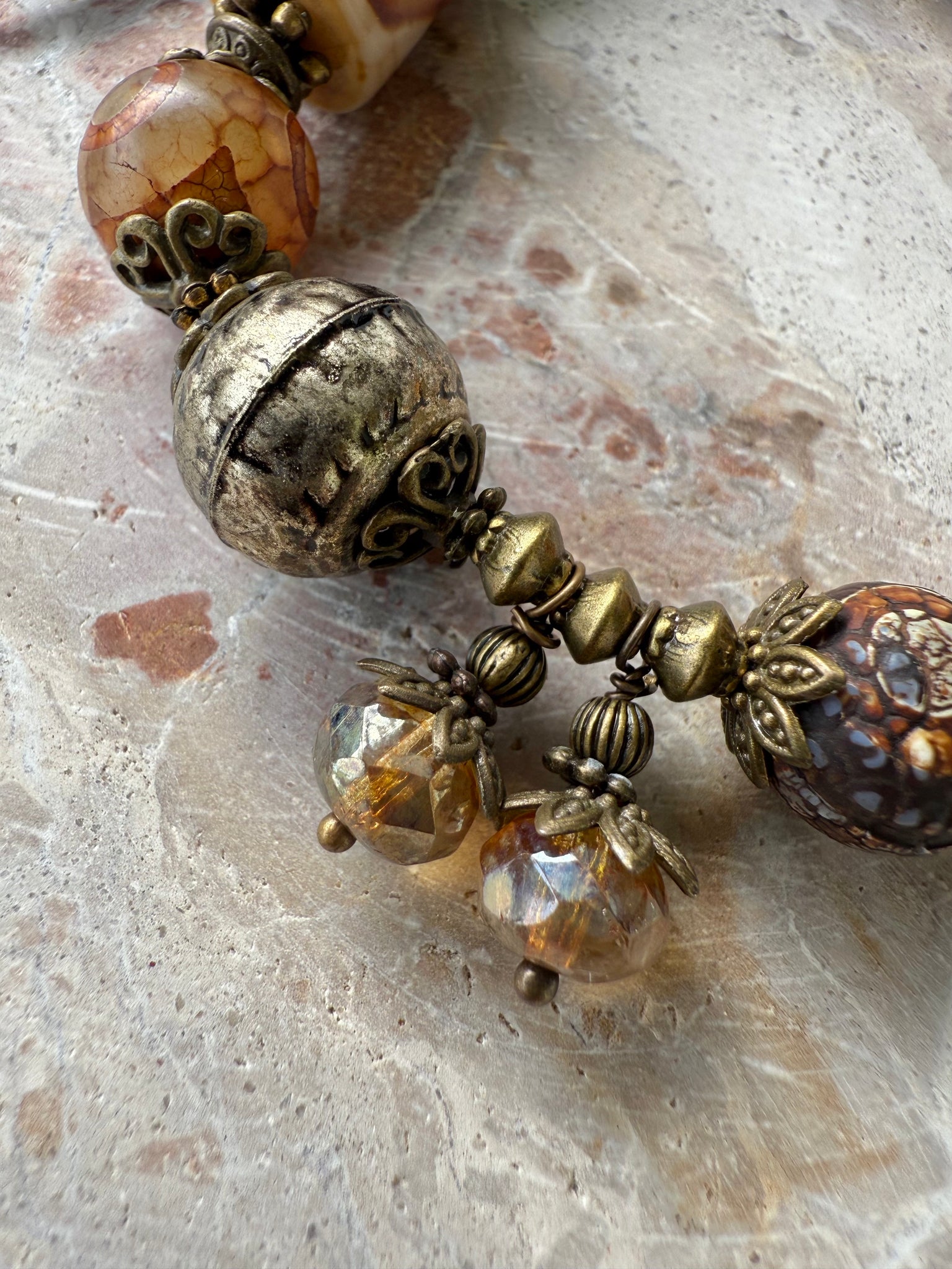 Vintage Tibetan Stone Bracelet