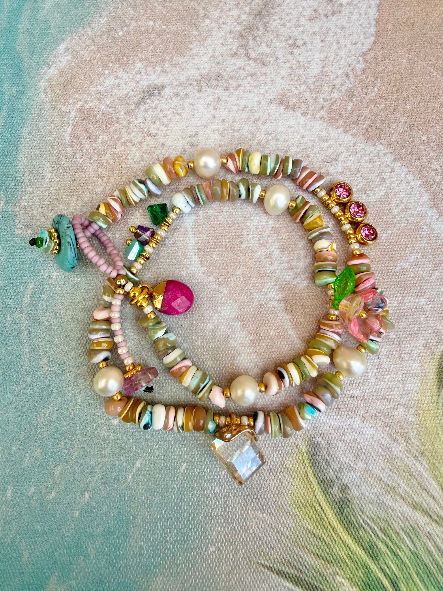 Coastal Shell - Hawaiian Pearl Wrap Bracelet