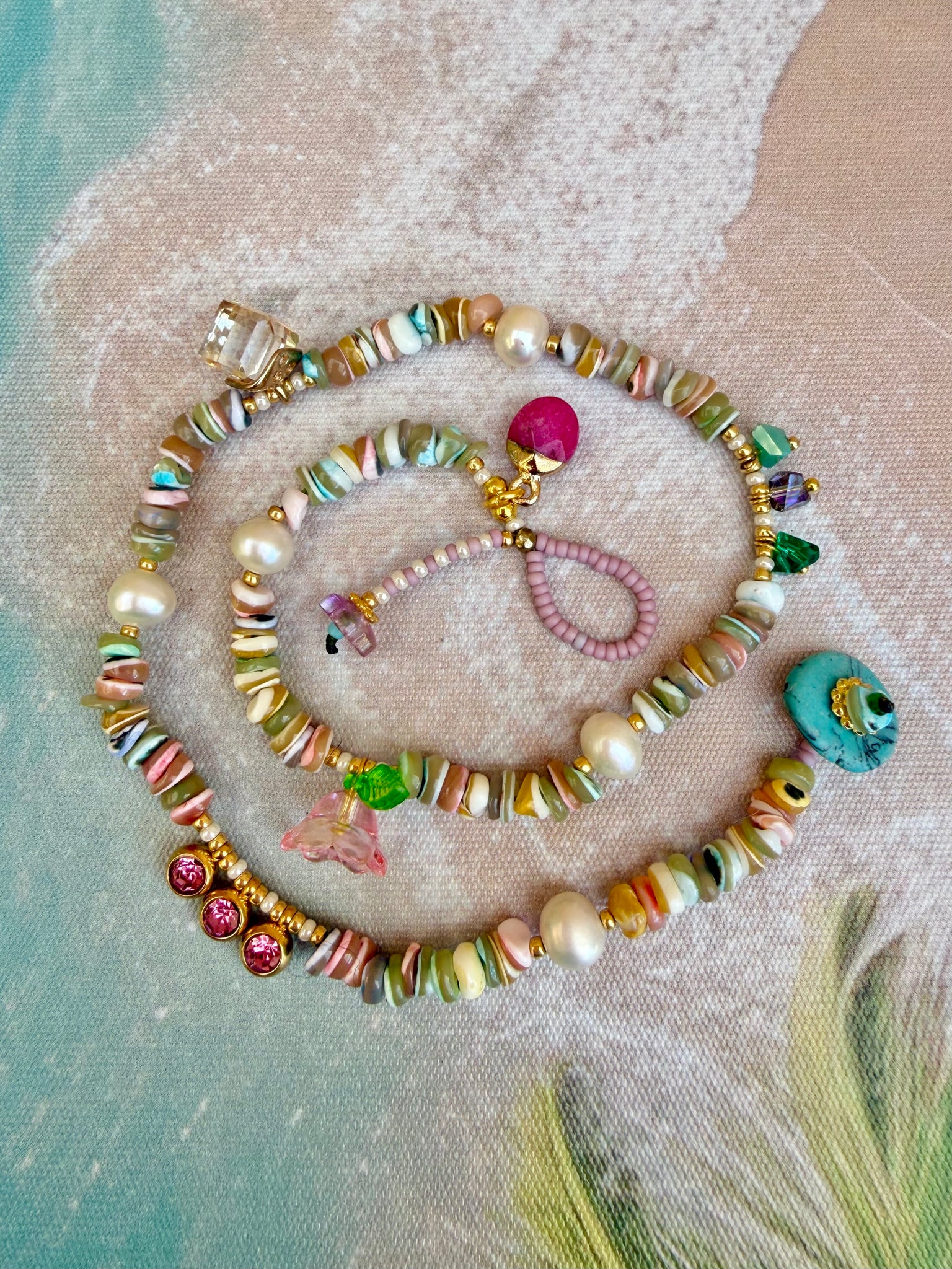 Coastal Shell - Hawaiian Pearl Wrap Bracelet