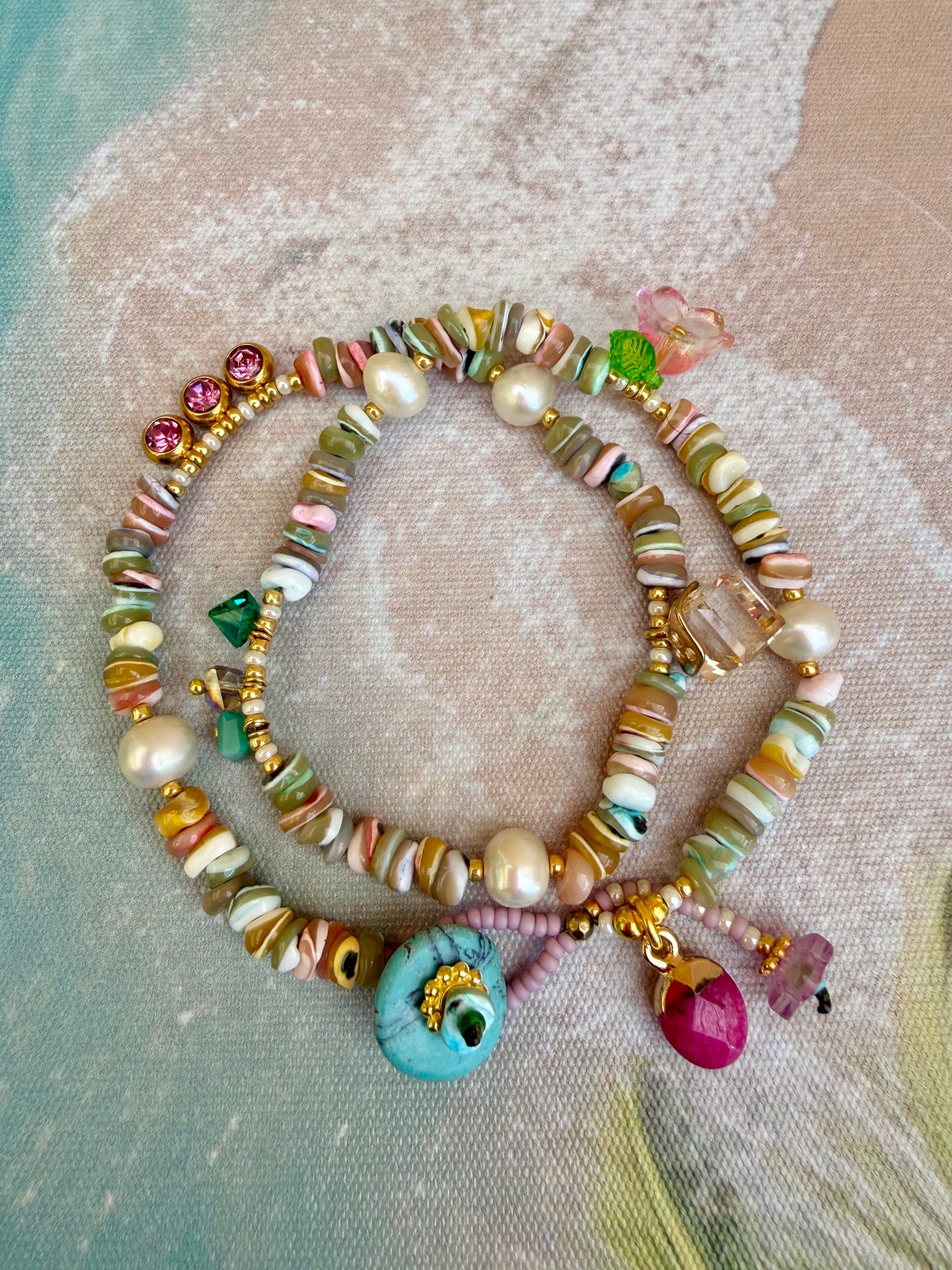 Coastal Shell - Hawaiian Pearl Wrap Bracelet