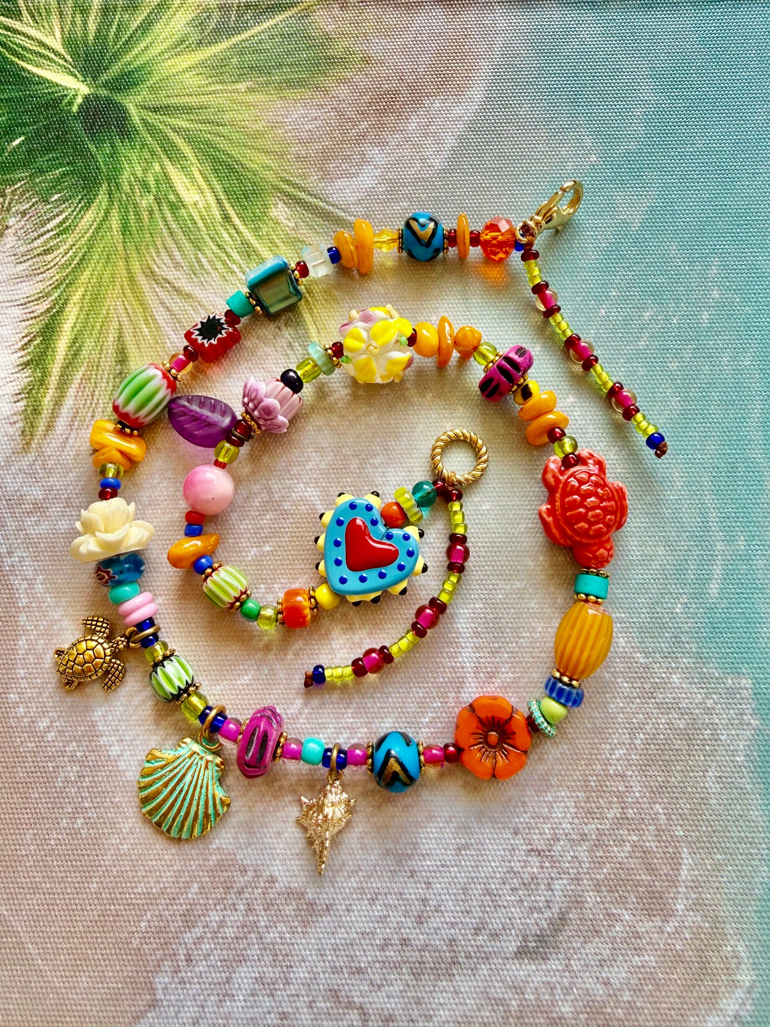 Coastal Treasure Charm Turtle Bracelet