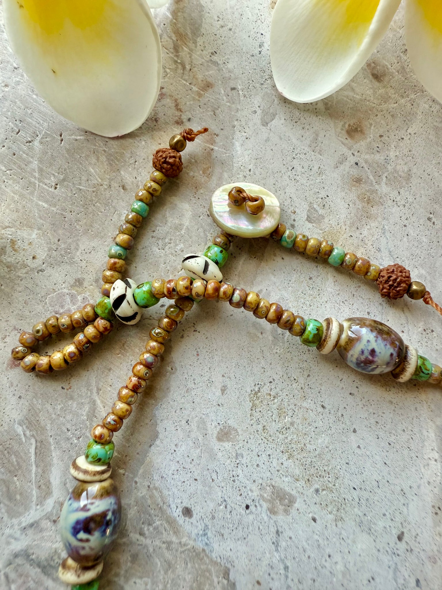 Starfish Shell Beaded Anklet