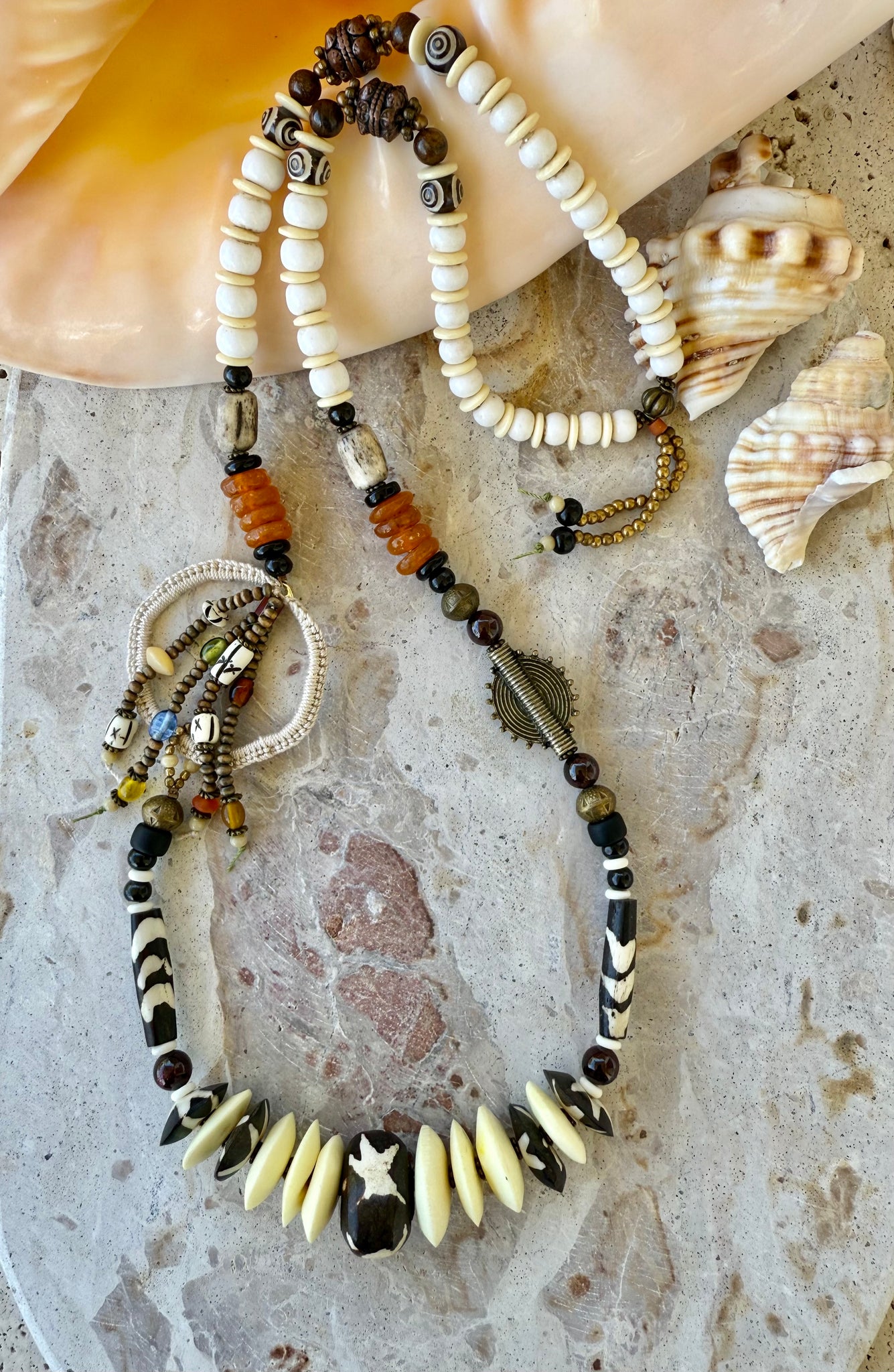 Crochet Dreamer African Tribal Necklace