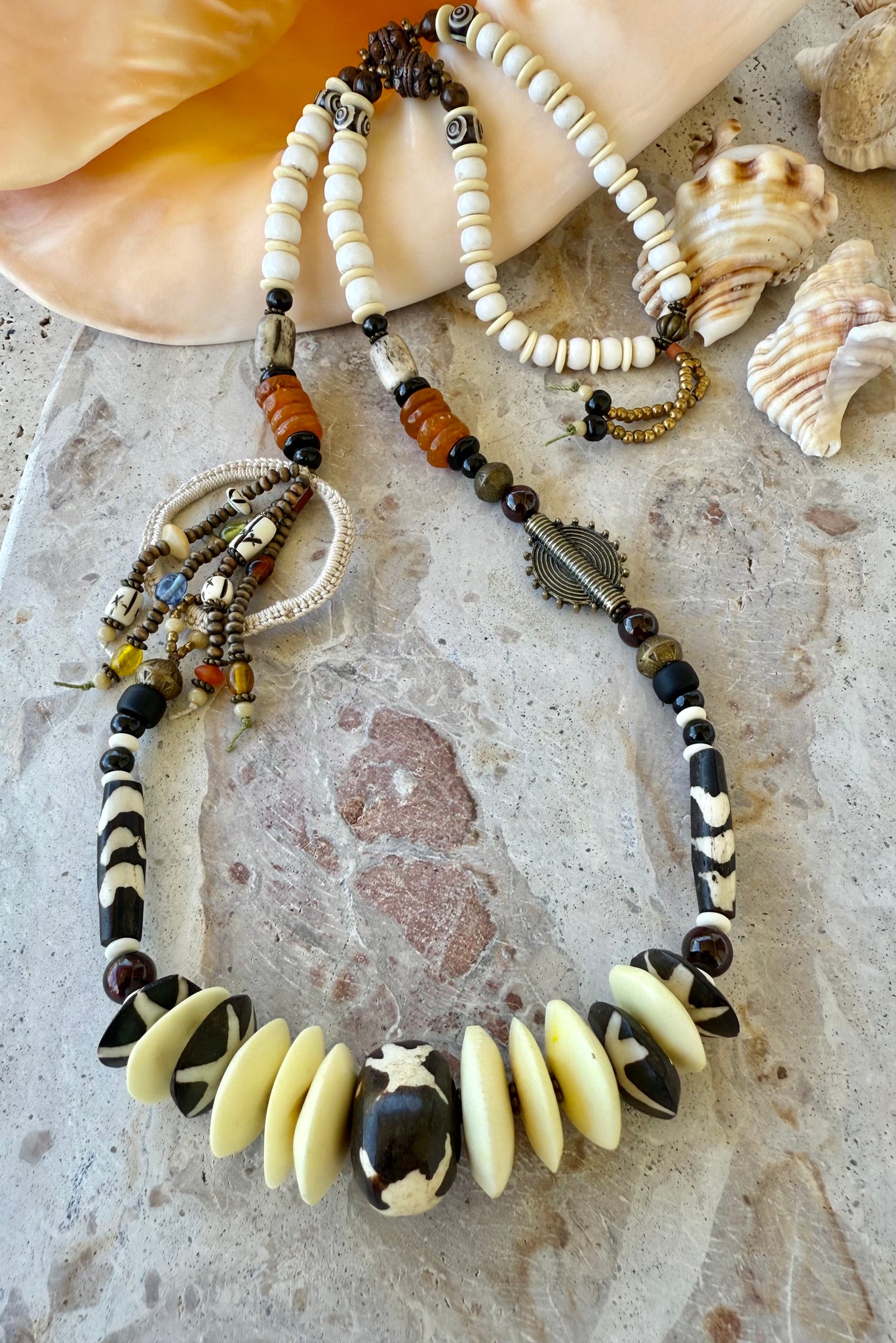 Crochet Dreamer African Tribal Necklace