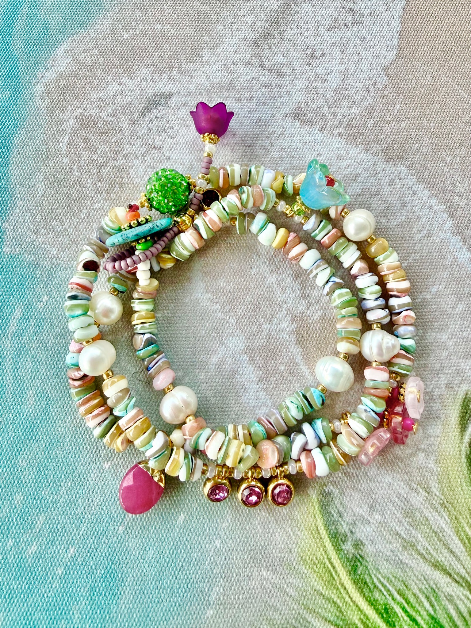 Coastal Shell - Hawaiian Pearl Wrap Bracelet