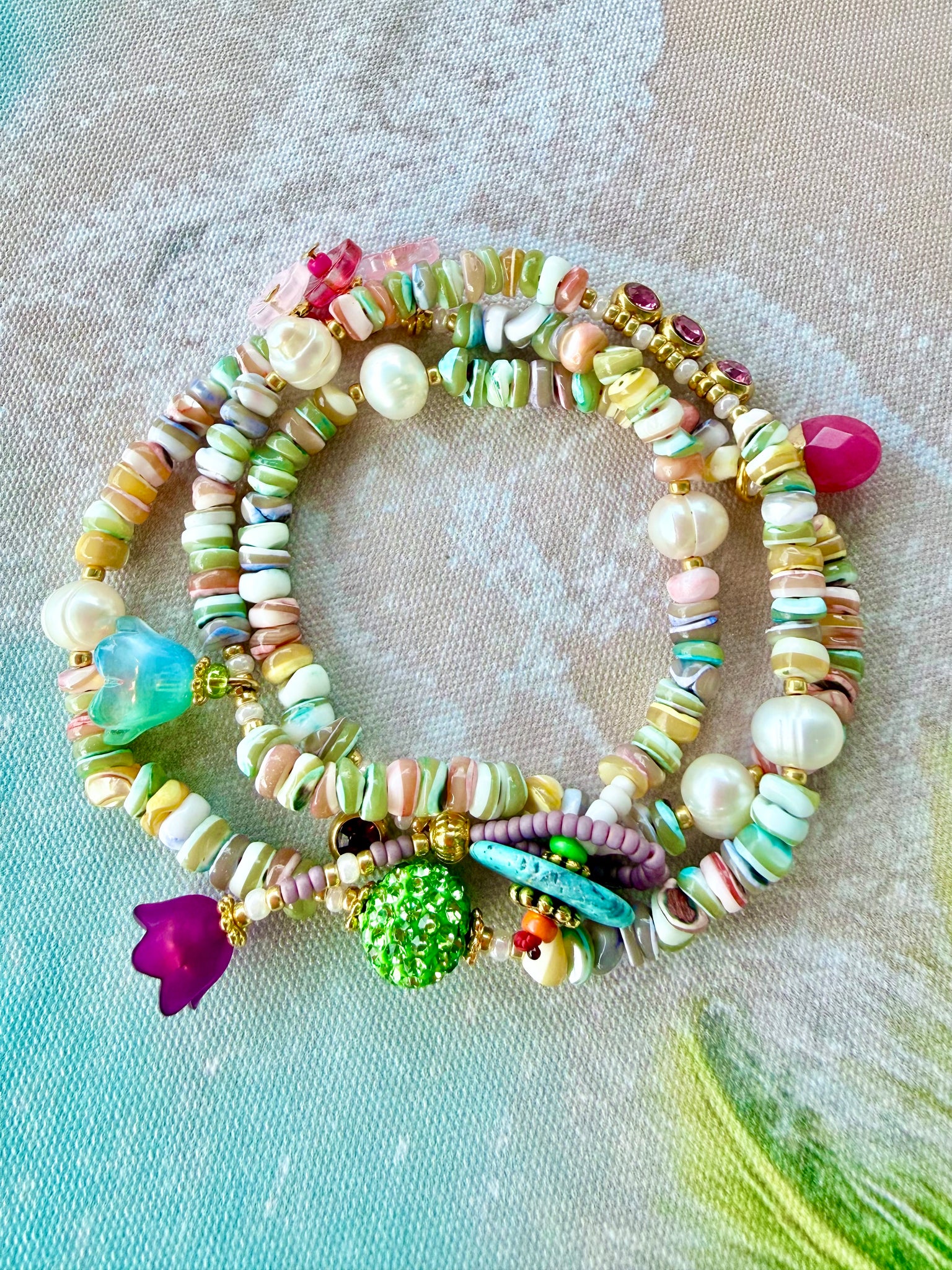 Coastal Shell - Hawaiian Pearl Wrap Bracelet
