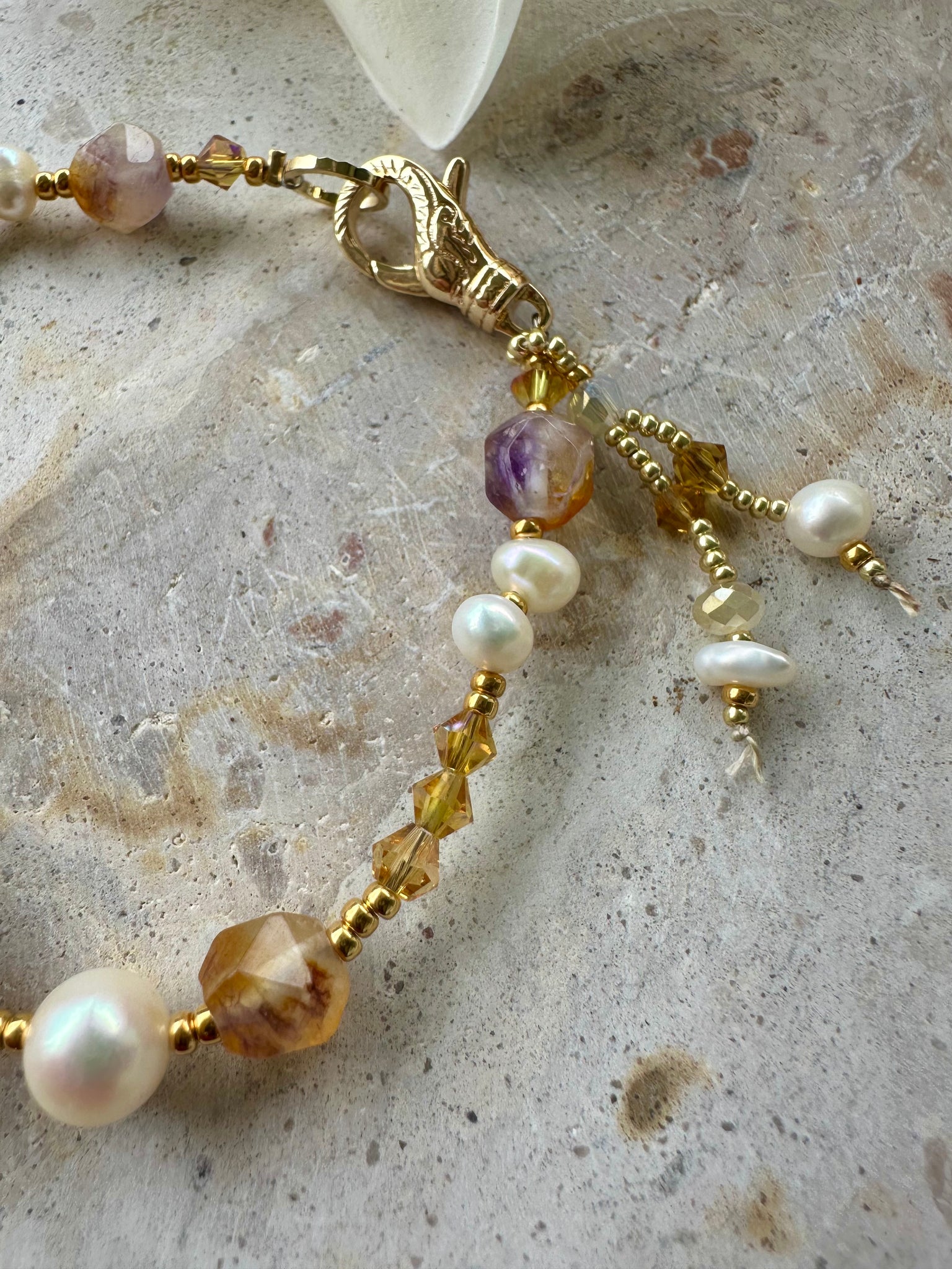 Bohemian Gold Cross Bracelet