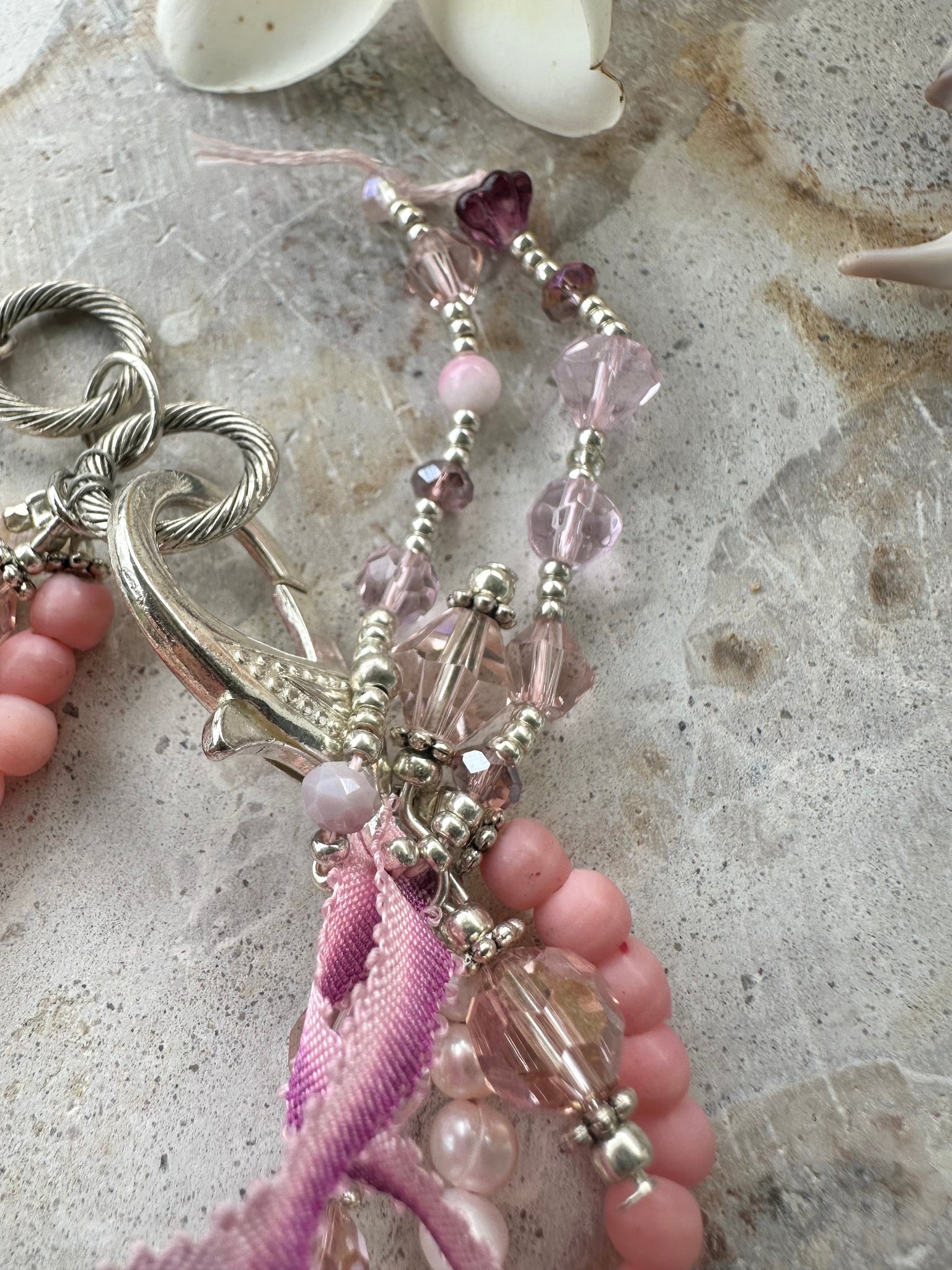 Pink Shell Pearl Bracelet