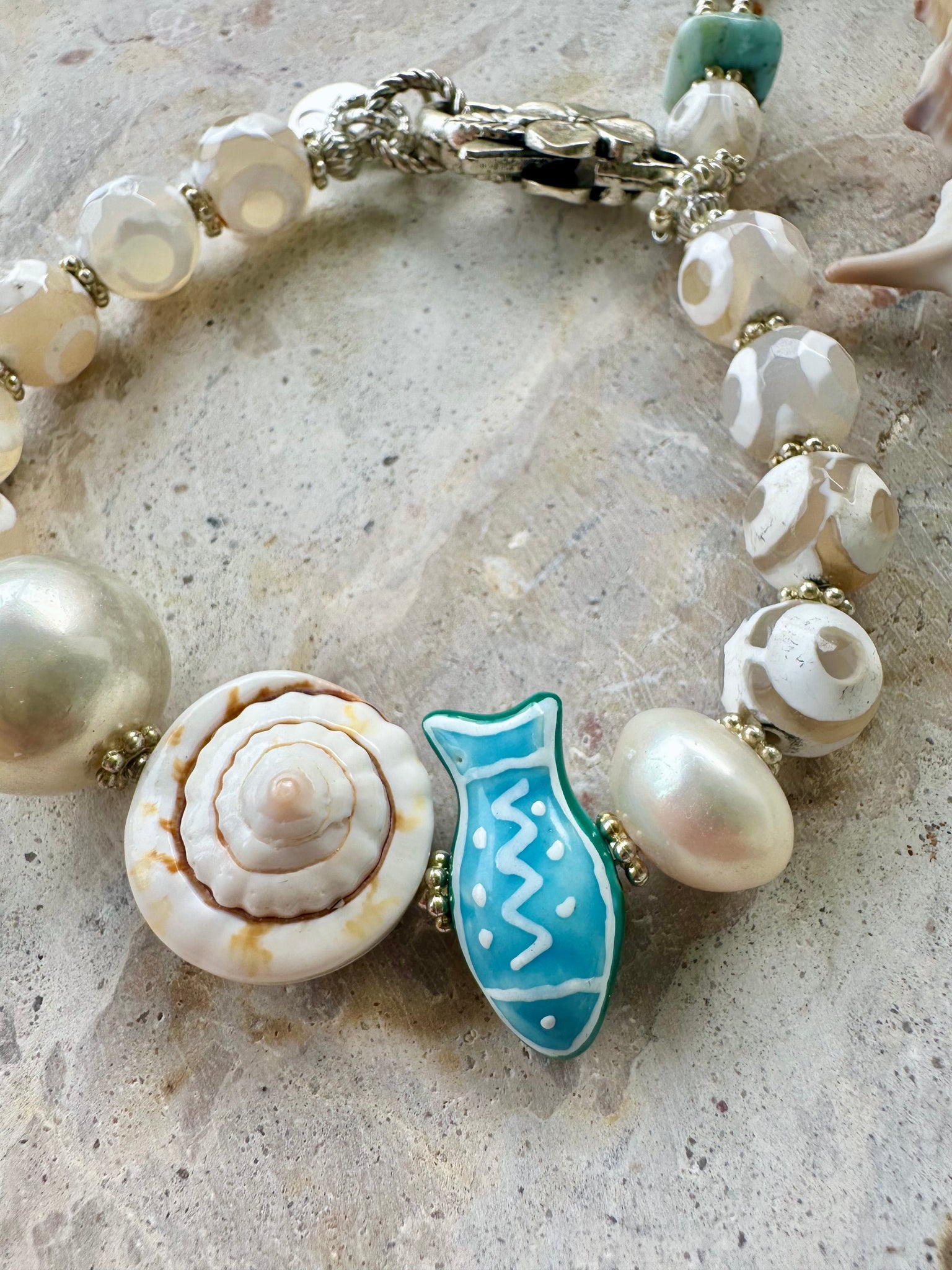 White Shell Stone Bracelet