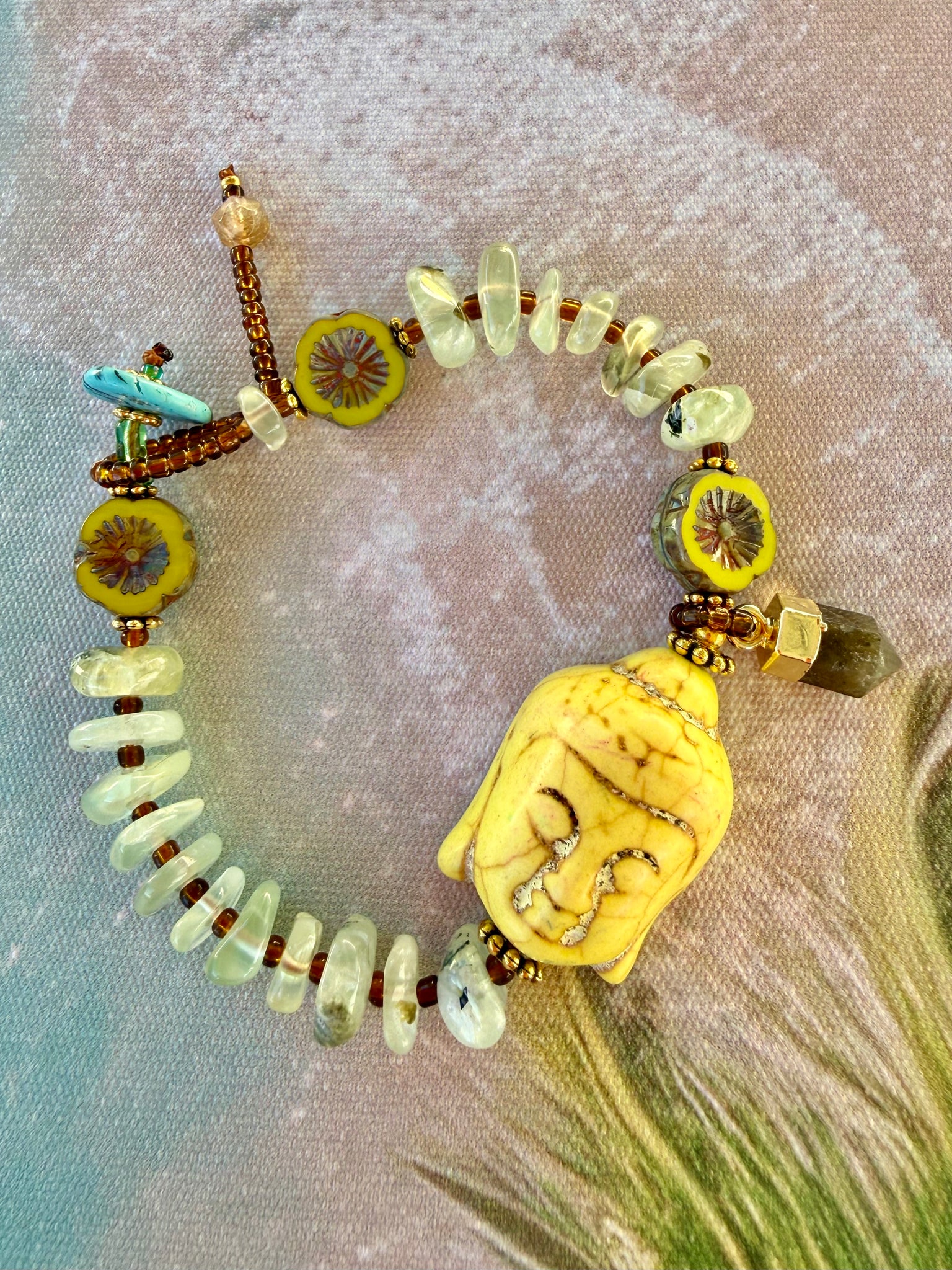 Bali Buddha Spirit Gemstone Bracelet