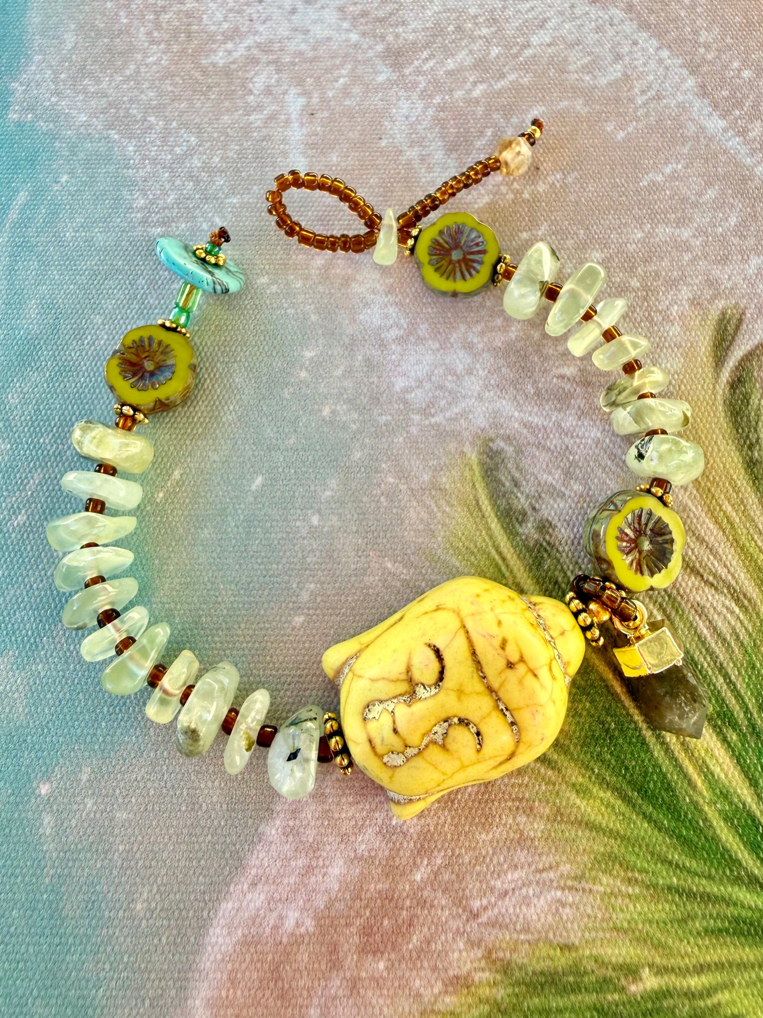Bali Buddha Spirit Gemstone Bracelet