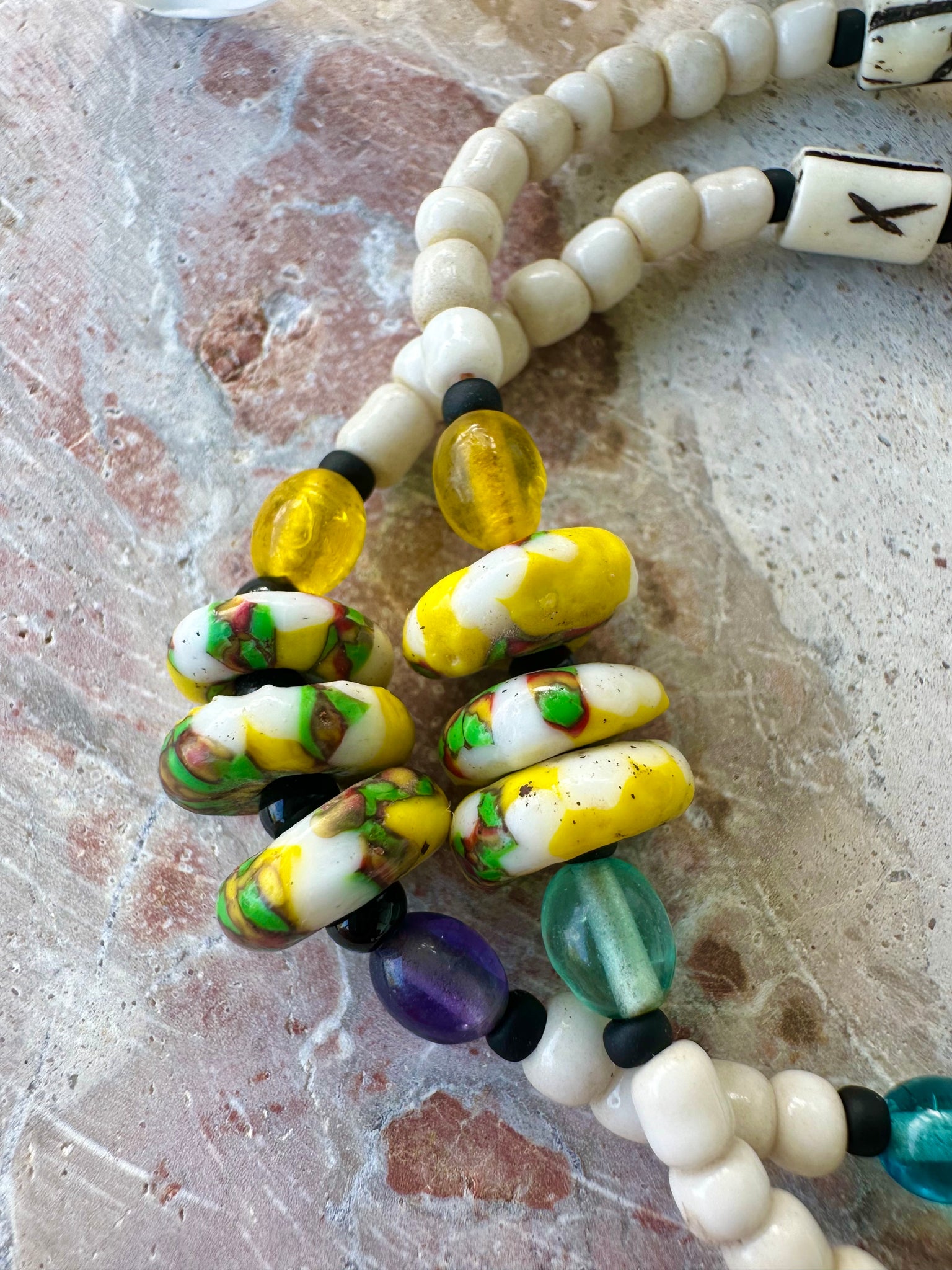 African Trade Bead Bracelet