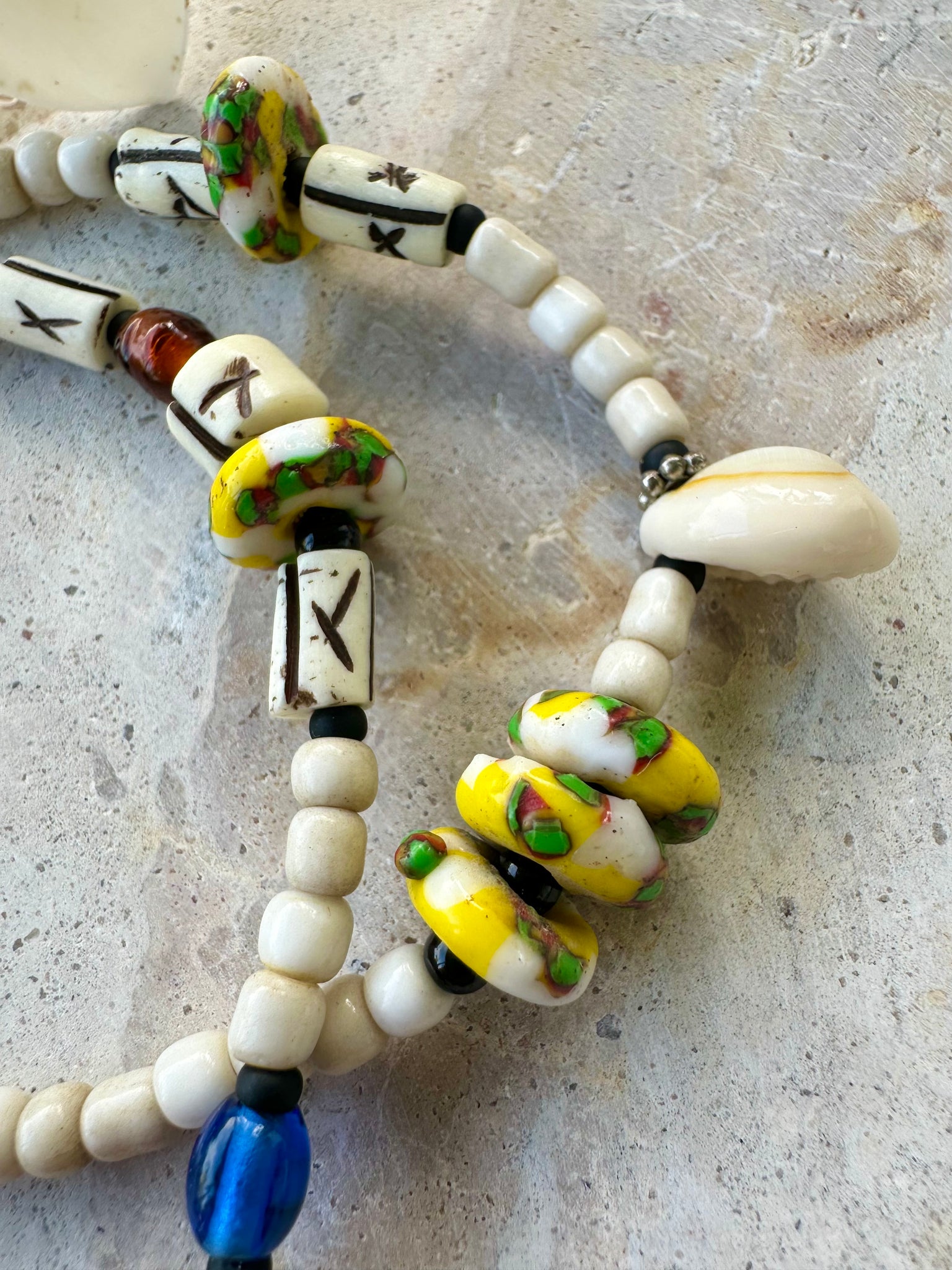 African Trade Bead Bracelet